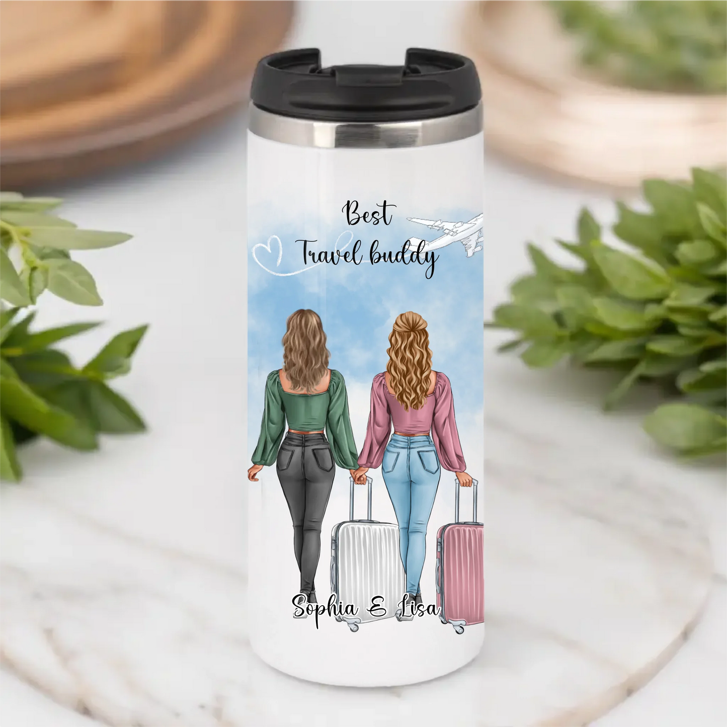 Reise Liebe: 1-2 Personen Tasse / Thermobecher