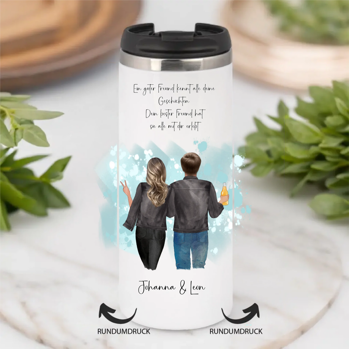 Bester Freund & Beste Freundin Tasse / Thermobecher