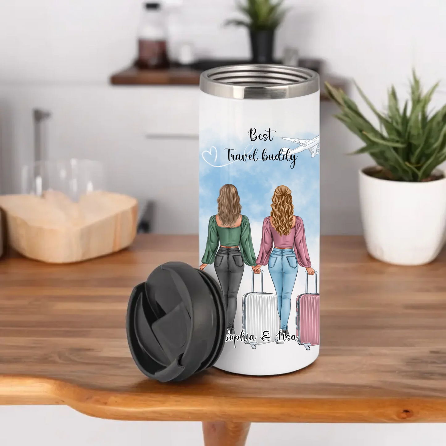 Reise Liebe: 1-2 Personen Tasse / Thermobecher
