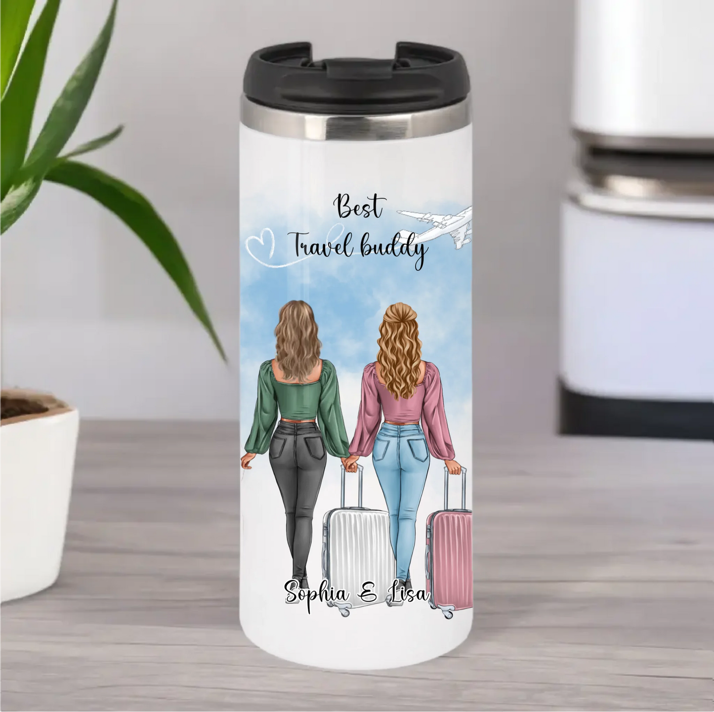 Reise Liebe: 1-2 Personen Tasse / Thermobecher