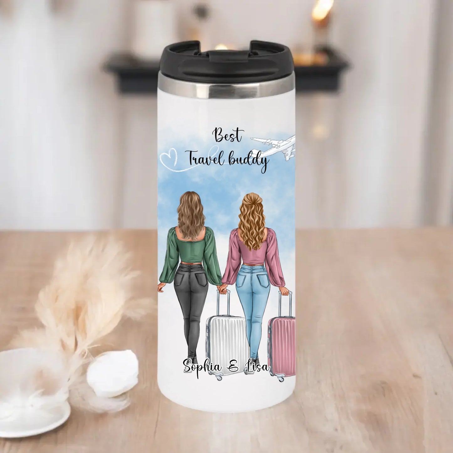 Reise Liebe: 1-2 Personen Tasse / Thermobecher