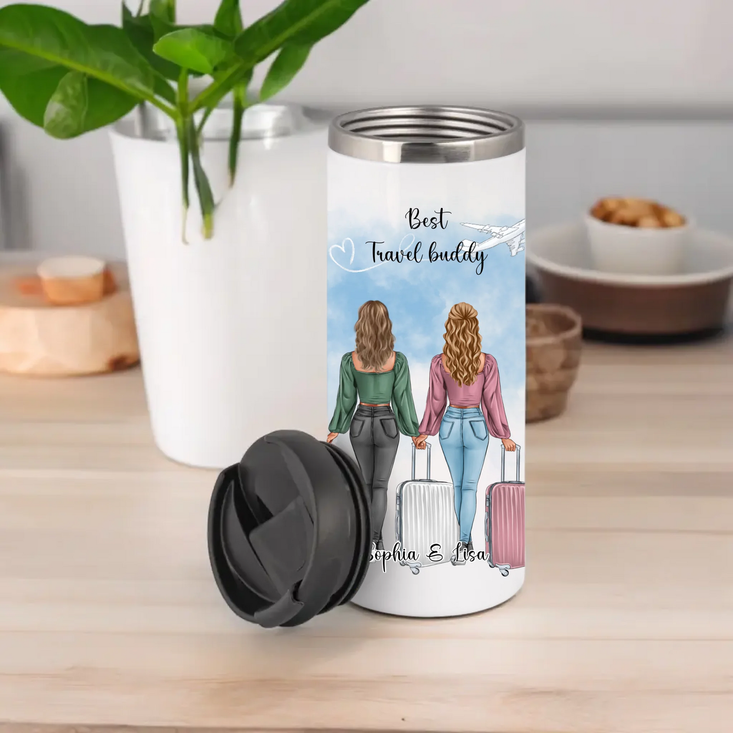 Reise Liebe: 1-2 Personen Tasse / Thermobecher
