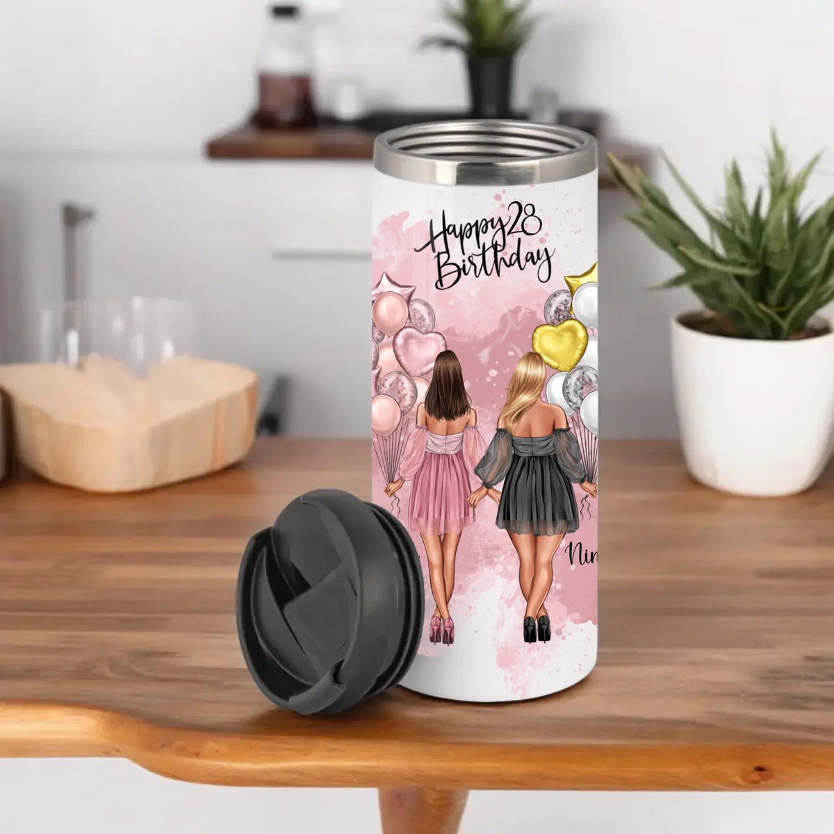 Birthday Freundinnen Personalisiert Tasse / Thermobecher
