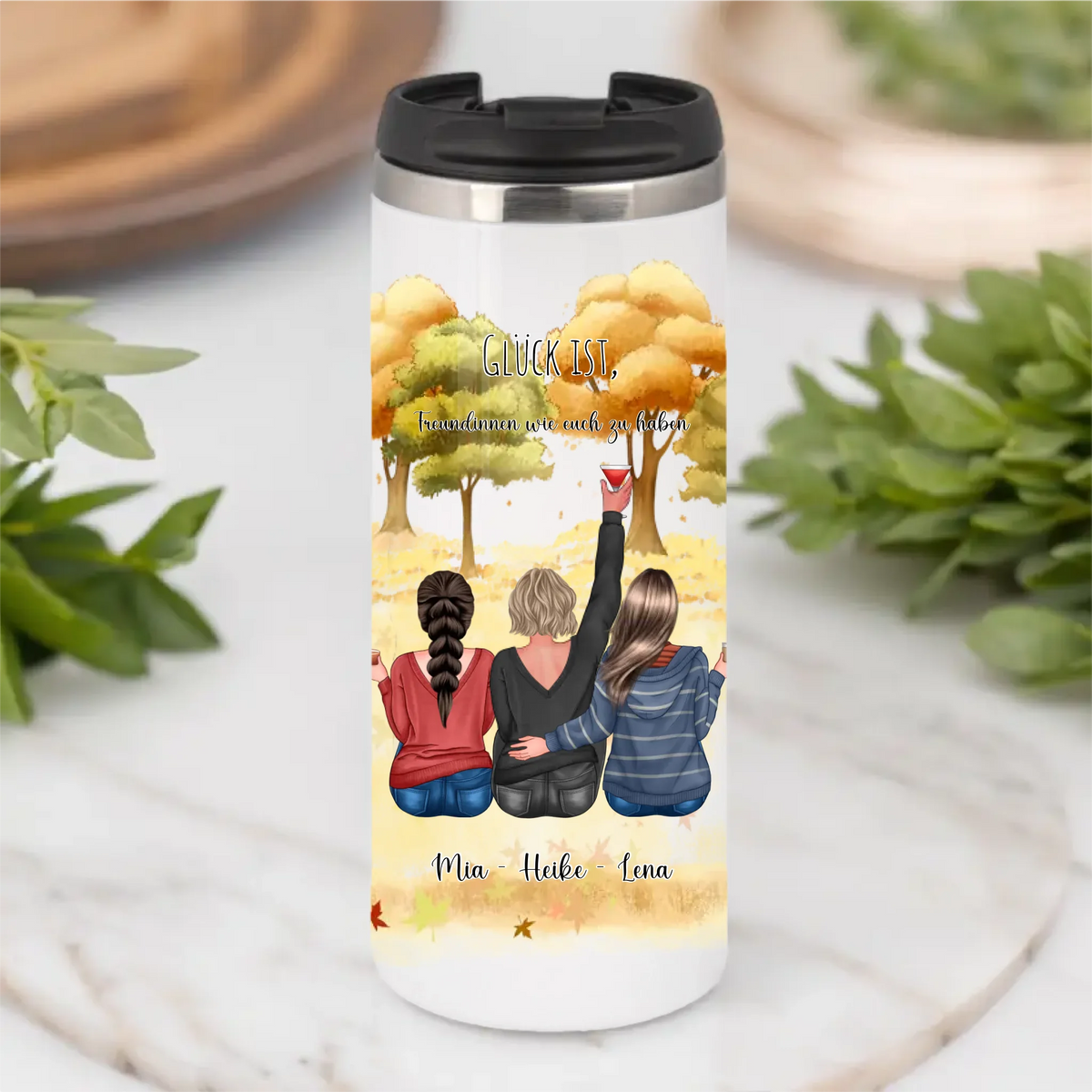 2-3 Freundinnen Tasse / Thermobecher Personalisiert