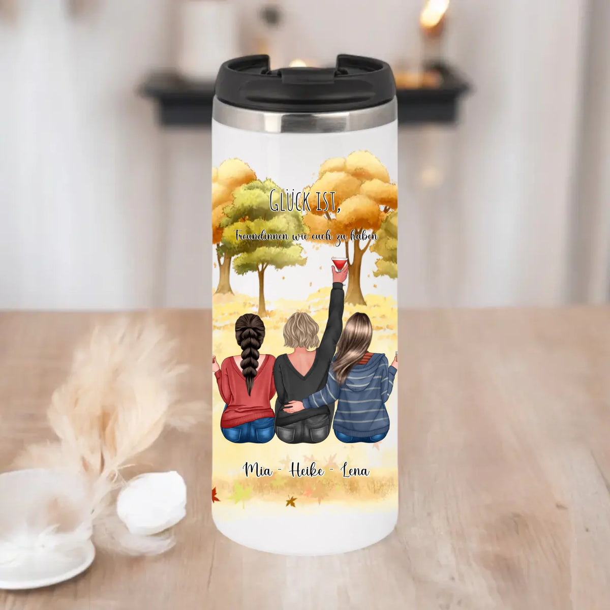 2-3 Freundinnen Tasse / Thermobecher Personalisiert