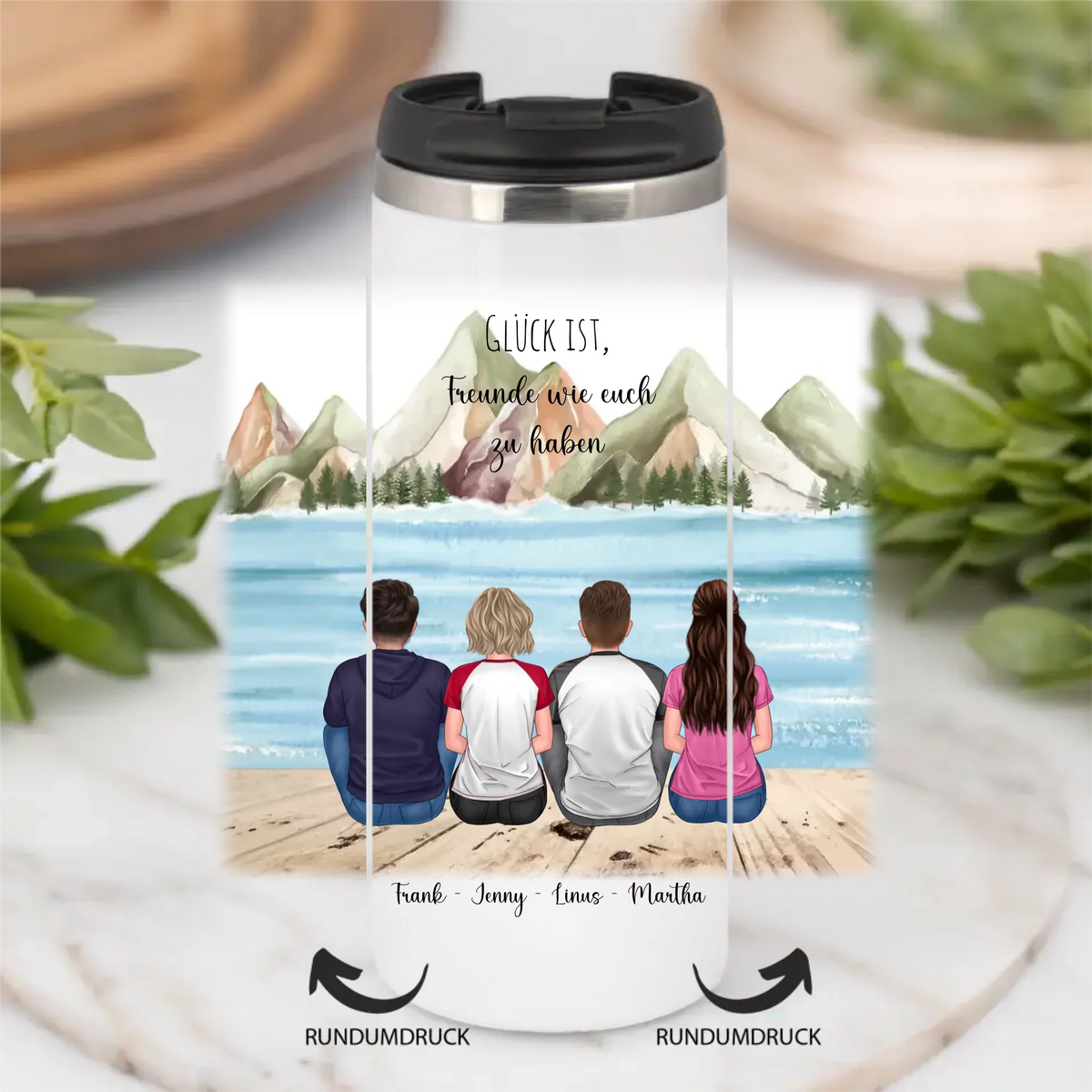 3-4 Freunde Tasse / Thermobecher