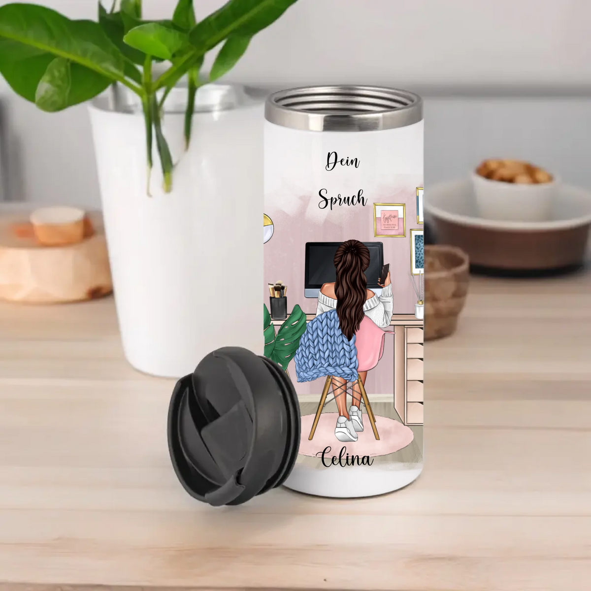 Personalisierte Tasse / Thermobecher