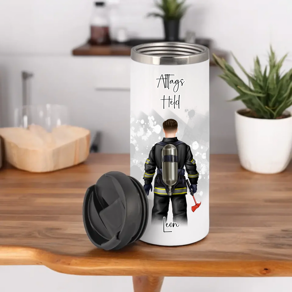 1-2 Personen Feuerwehr, Müllmann,...Tasse / Thermobecher