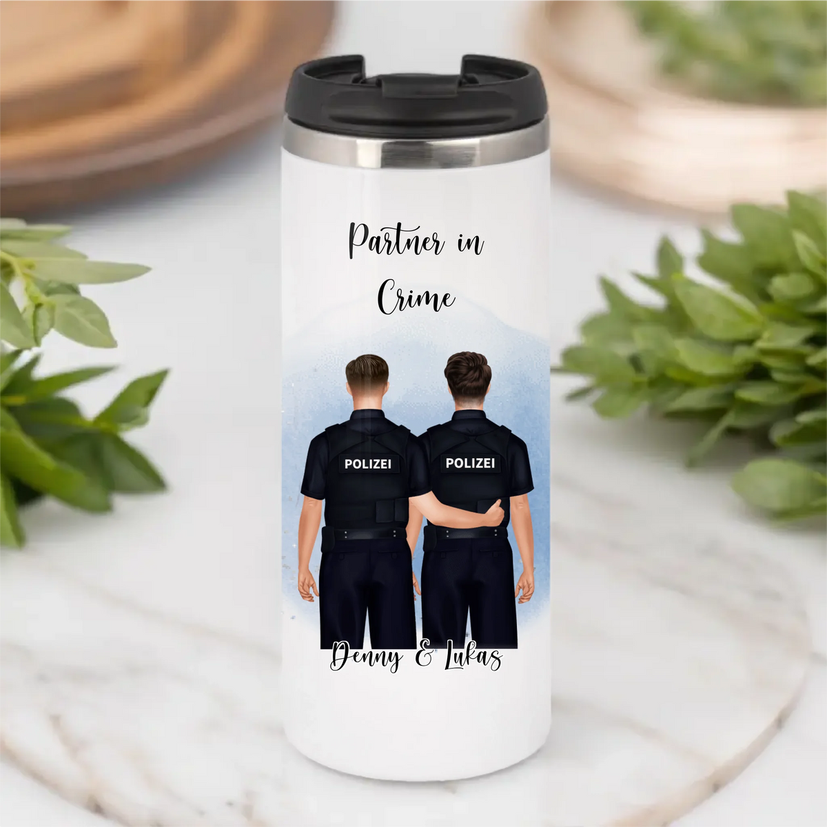 2-3 Polizisten Tasse / Thermobecher