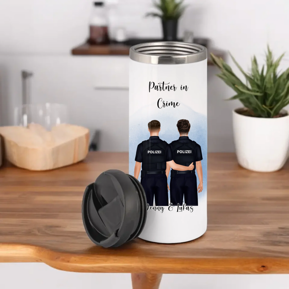 2-3 Polizisten Tasse / Thermobecher