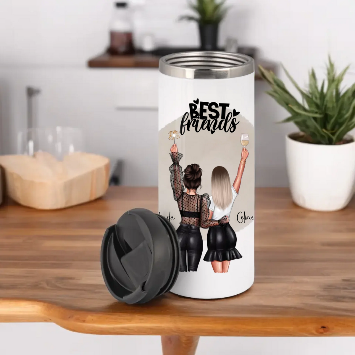 2- 3 Beste Freundinnen Tasse / Thermobecher