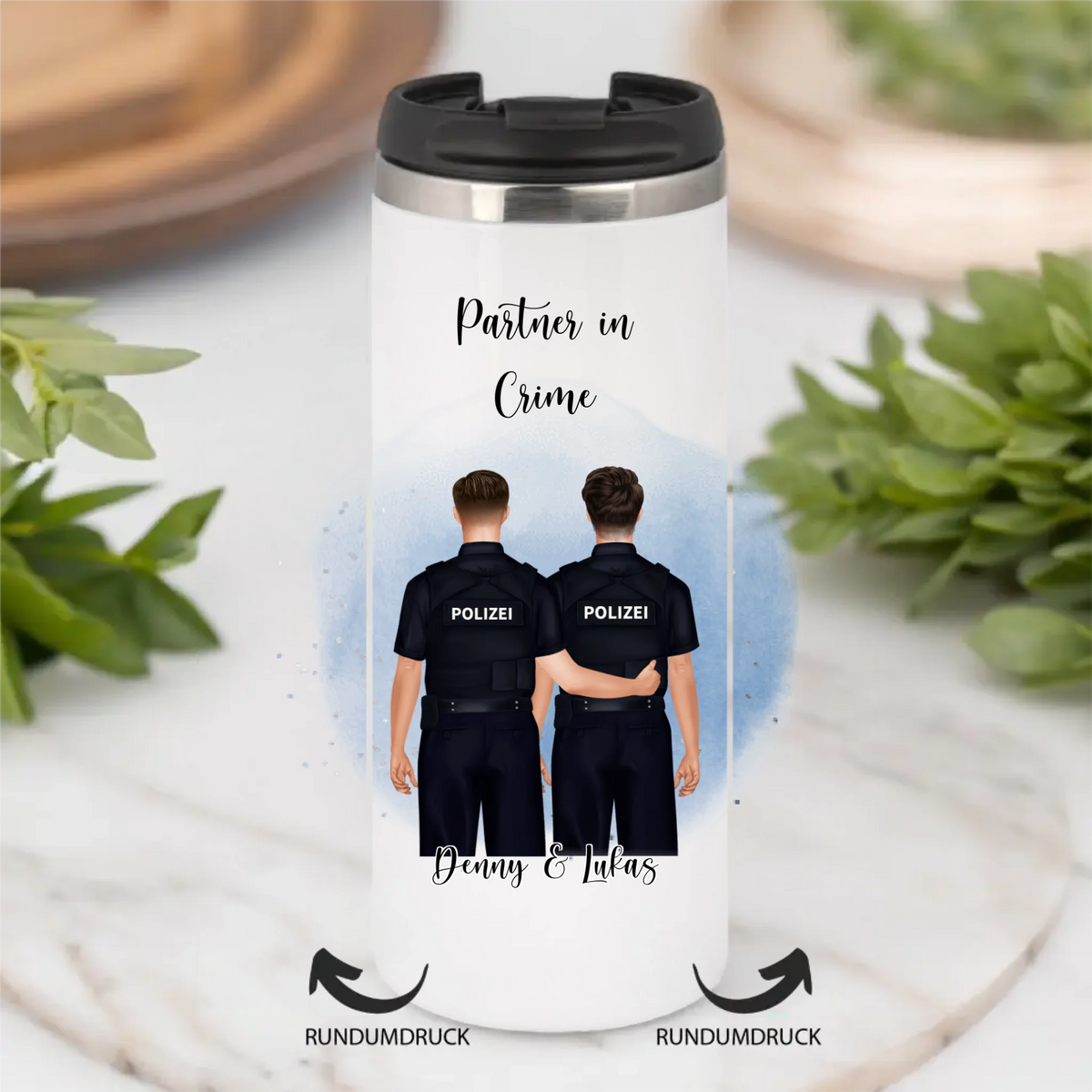 2-3 Polizisten Tasse / Thermobecher