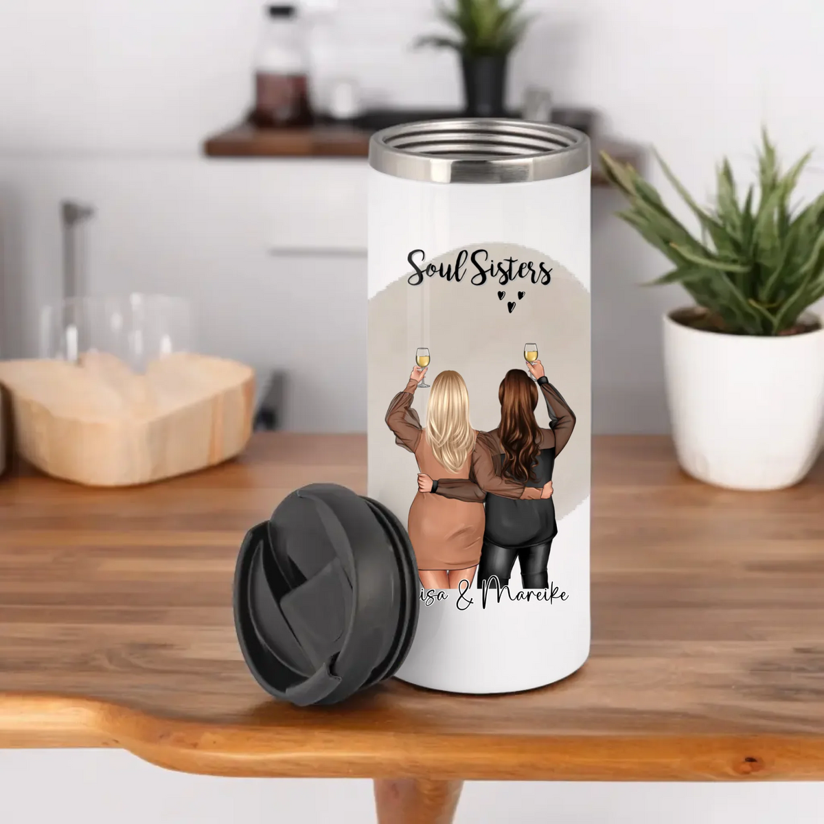 Plus size 2-3 Freundinnen Tasse / Thermobecher