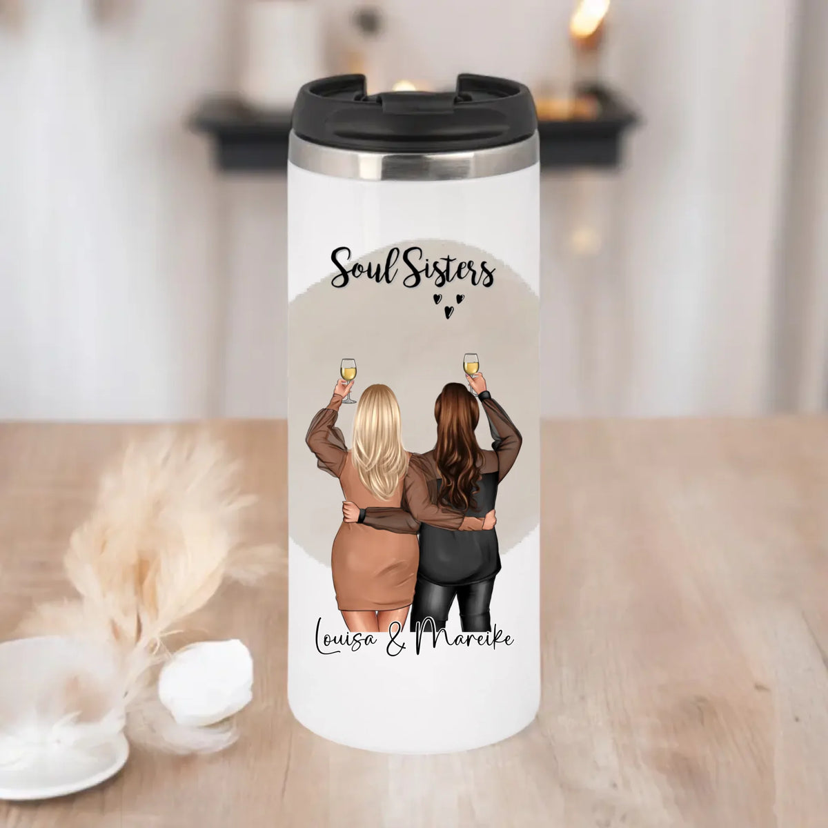 Plus size 2-3 Freundinnen Tasse / Thermobecher