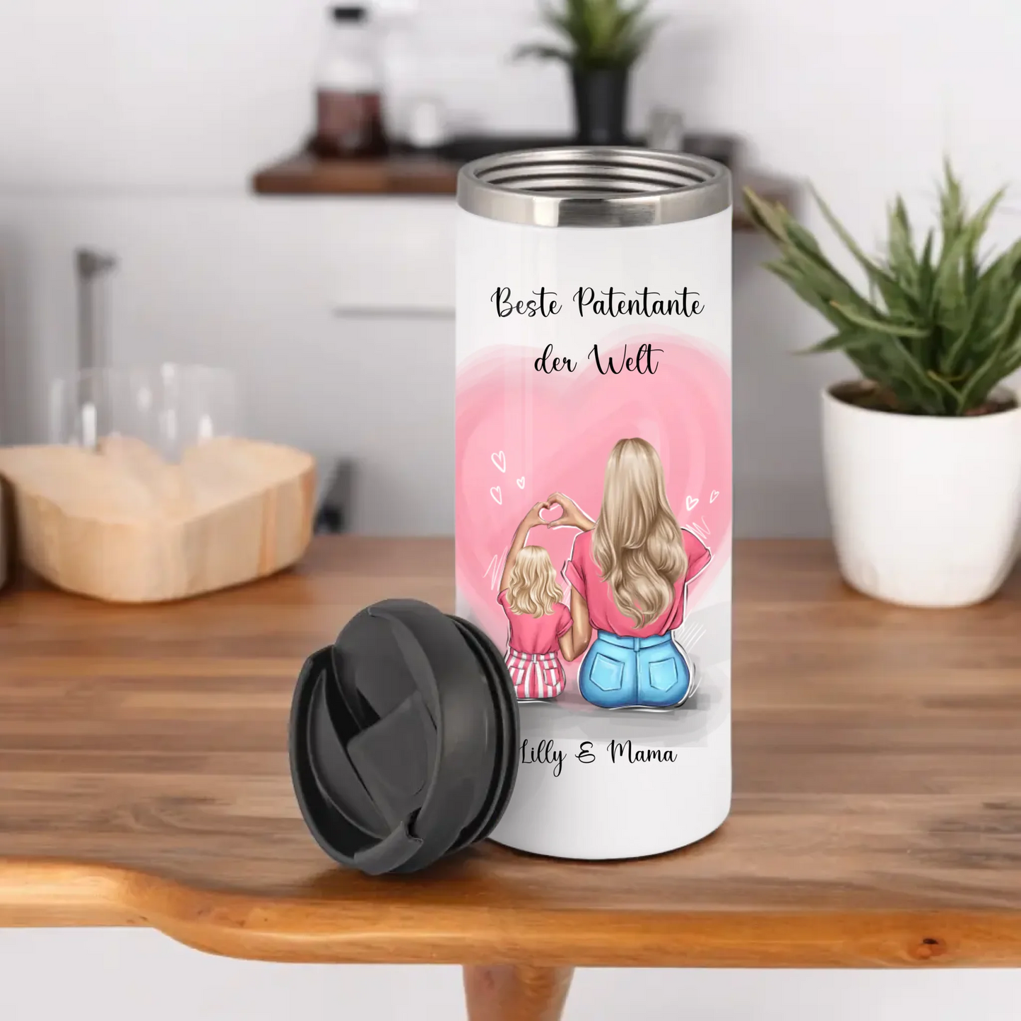 Patentante/Patenonkel & Kind Tasse / Thermobecher