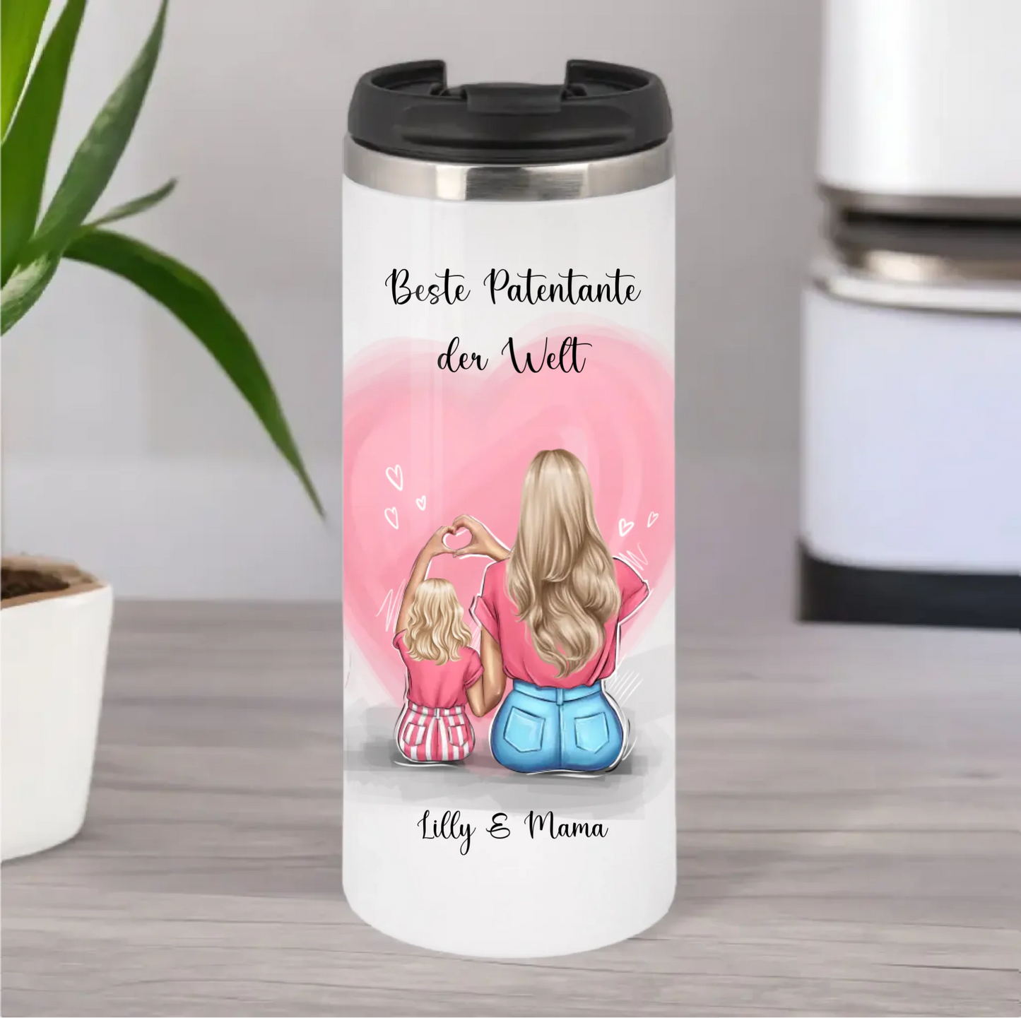 Patentante/Patenonkel & Kind Tasse / Thermobecher