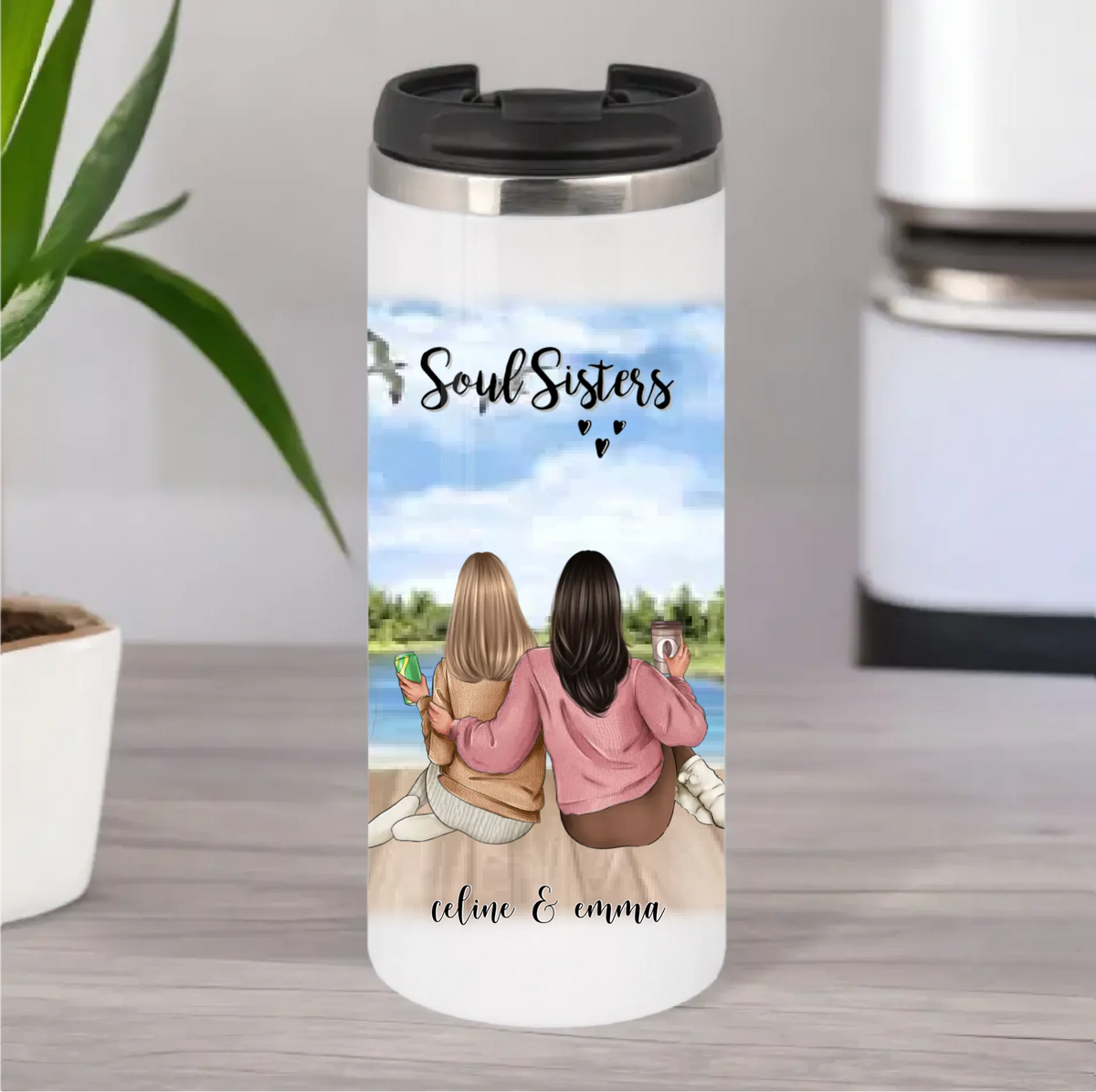2-3 Freundinnen Tasse / Thermobecher Personalisiert