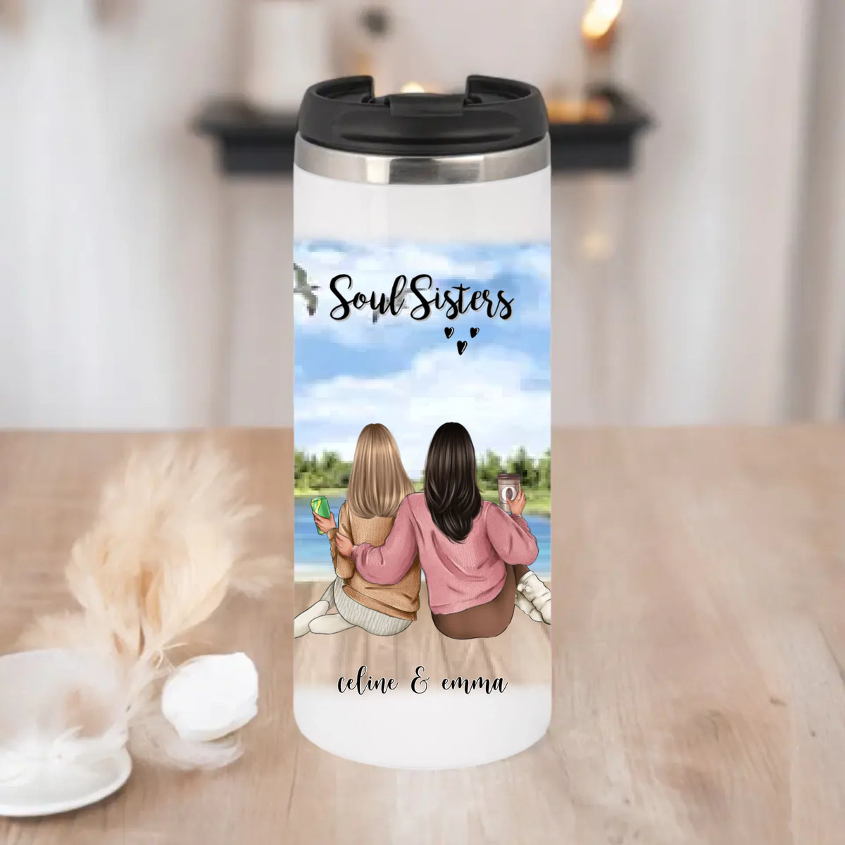 2-3 Freundinnen Tasse / Thermobecher Personalisiert