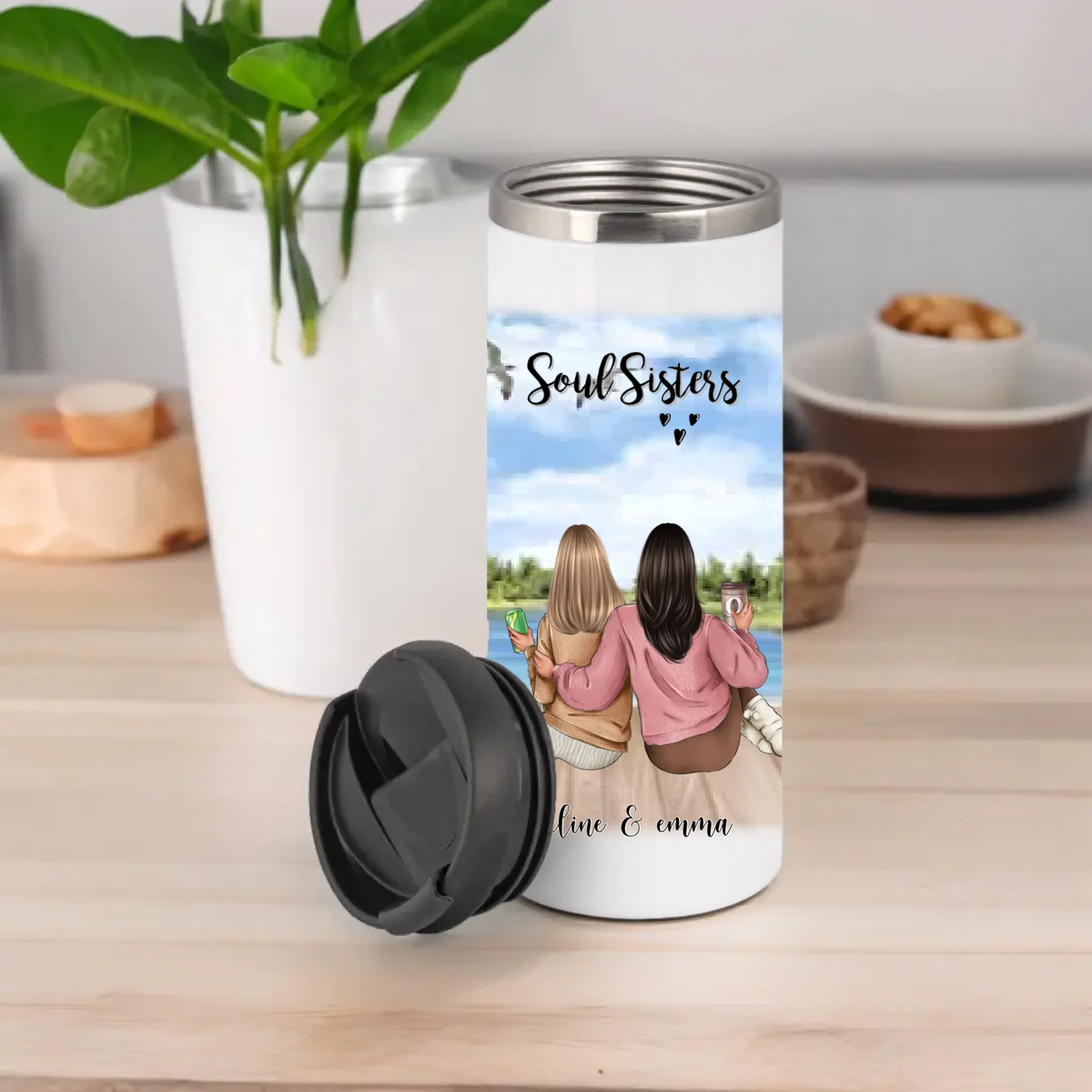 2-3 Freundinnen Tasse / Thermobecher Personalisiert