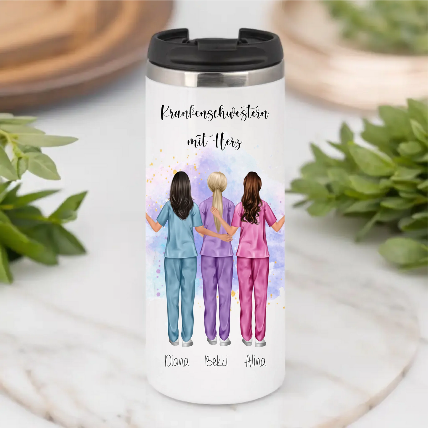3-5 Krankenschwestern Tasse / Thermobecher