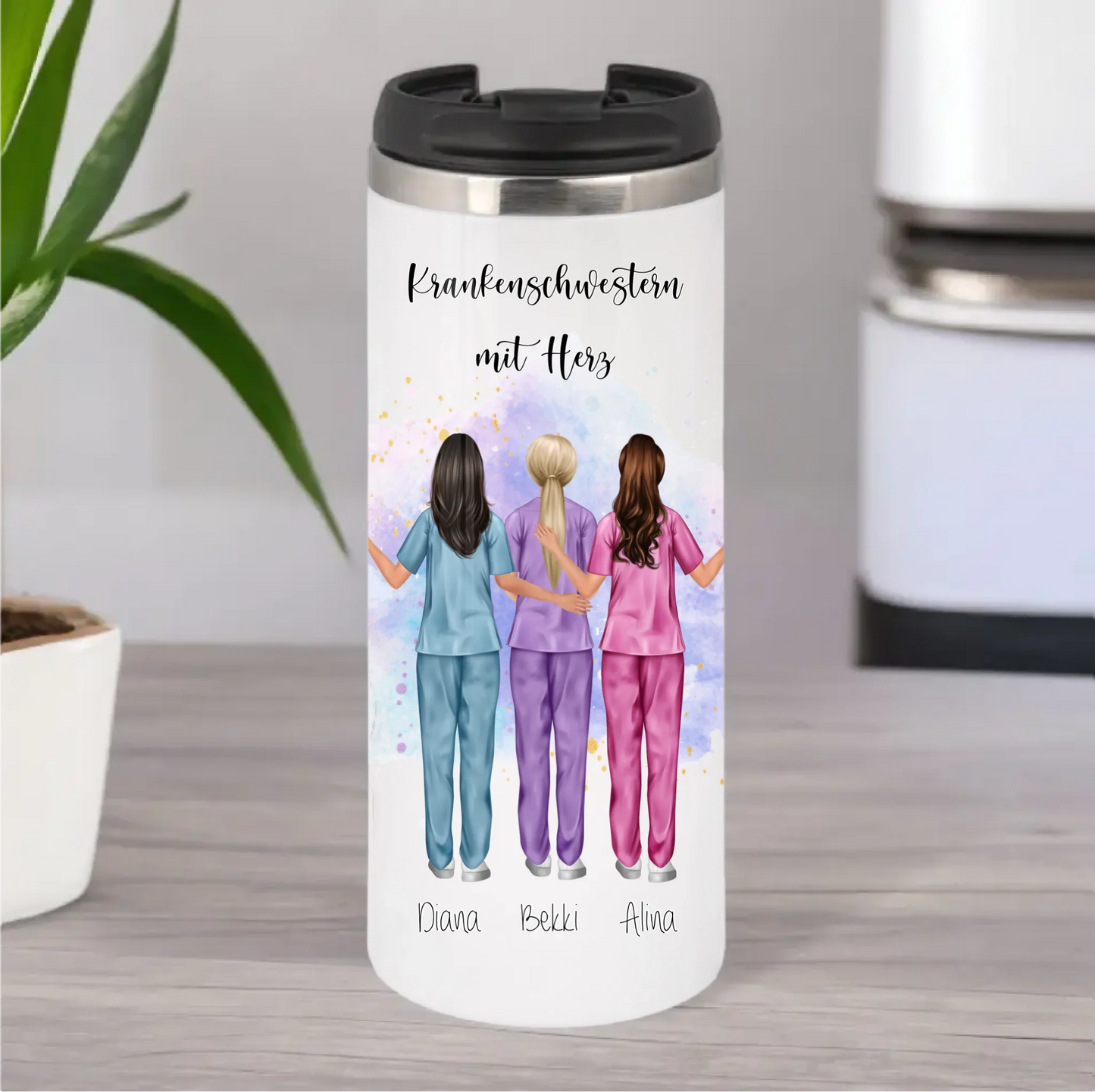 3-5 Krankenschwestern Tasse / Thermobecher