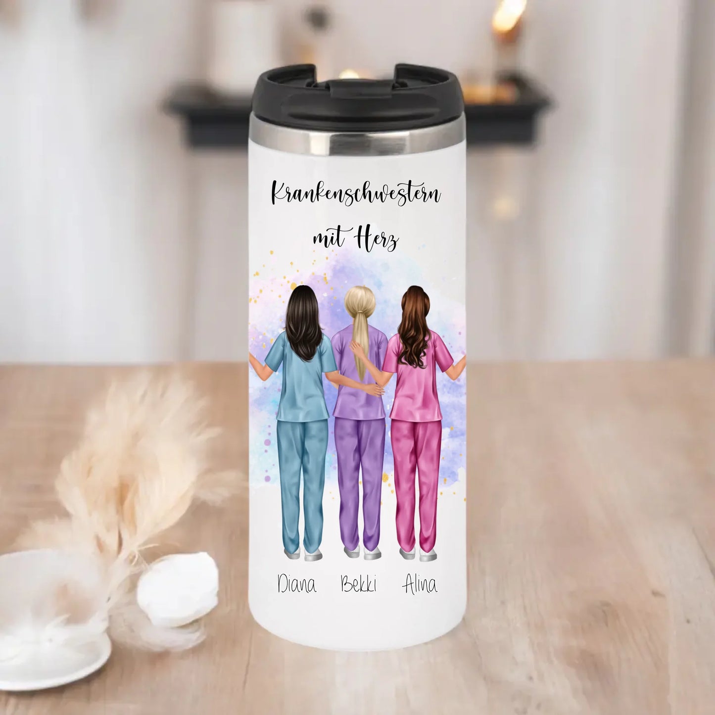 3-5 Krankenschwestern Tasse / Thermobecher