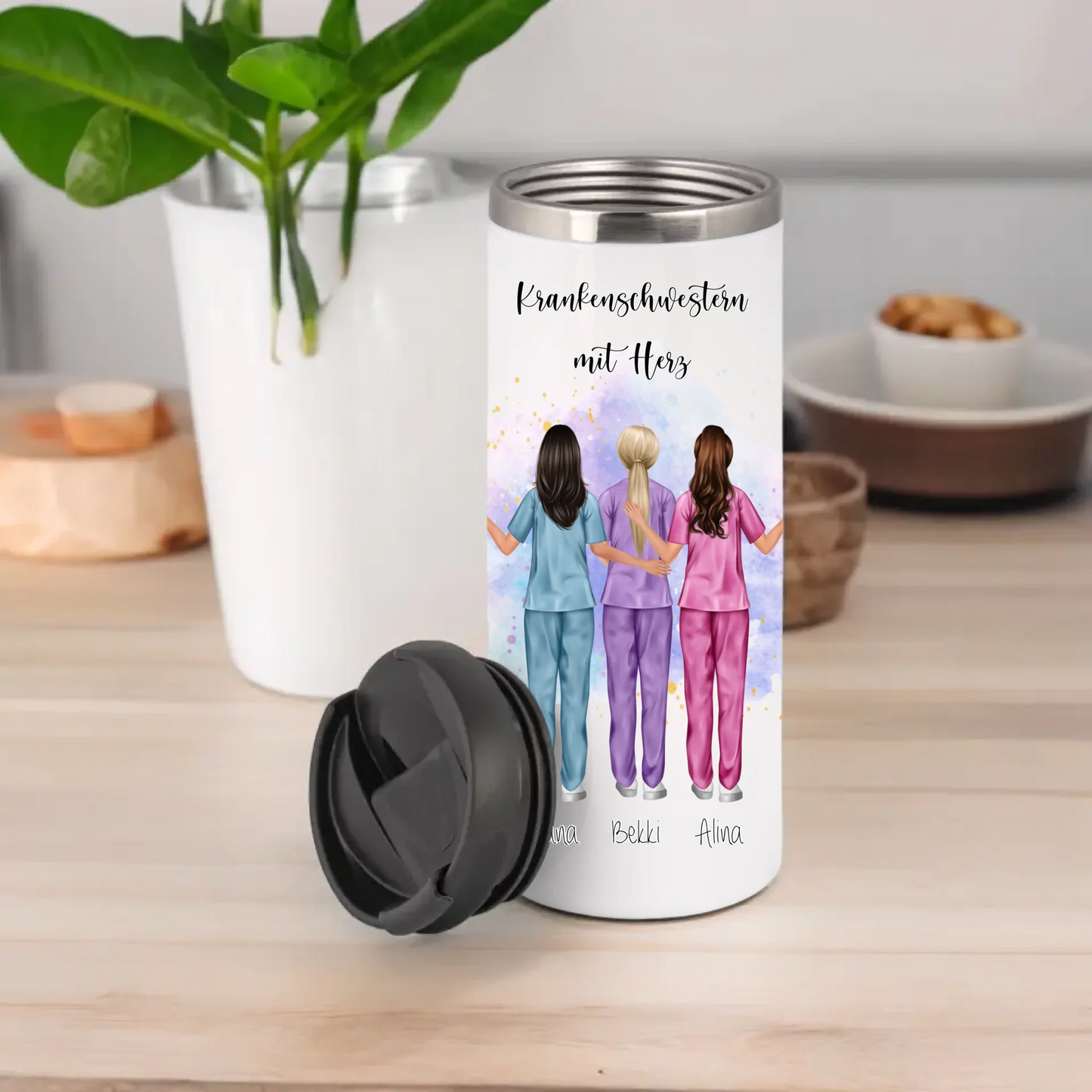 3-5 Krankenschwestern Tasse / Thermobecher