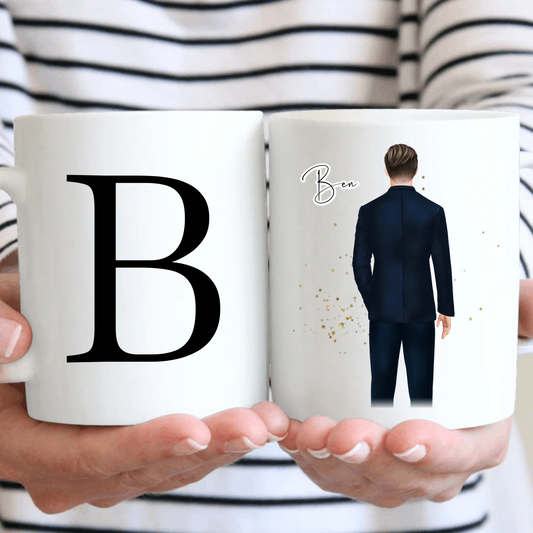Mann mit Anzug Tasse / Thermobecher