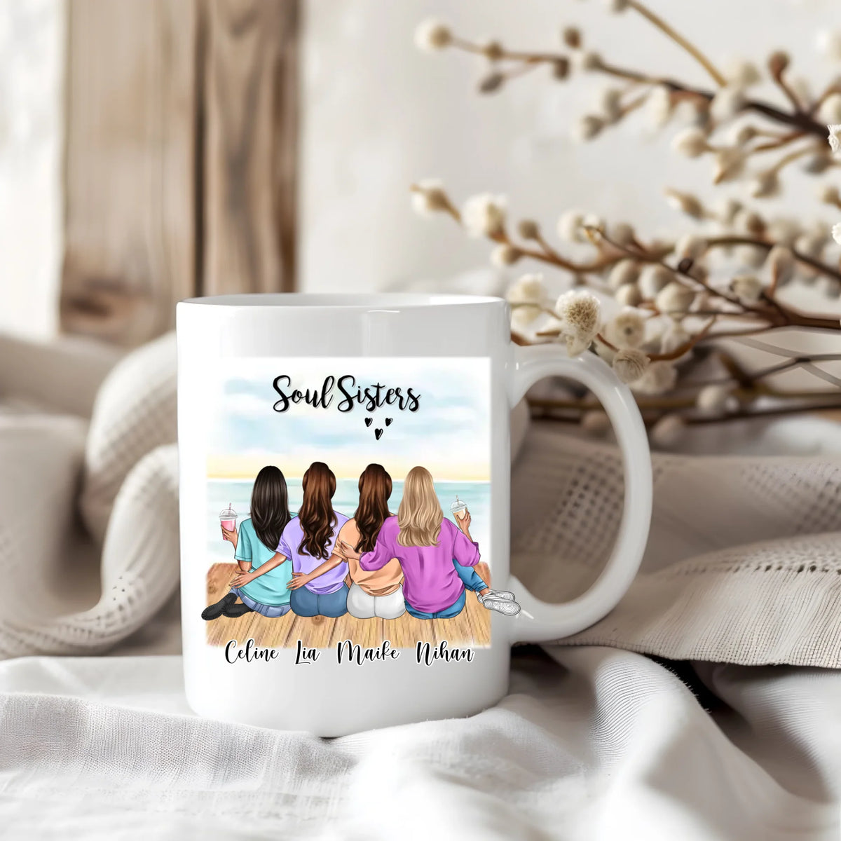 2-4 Freundinnen Tasse / Thermobecher