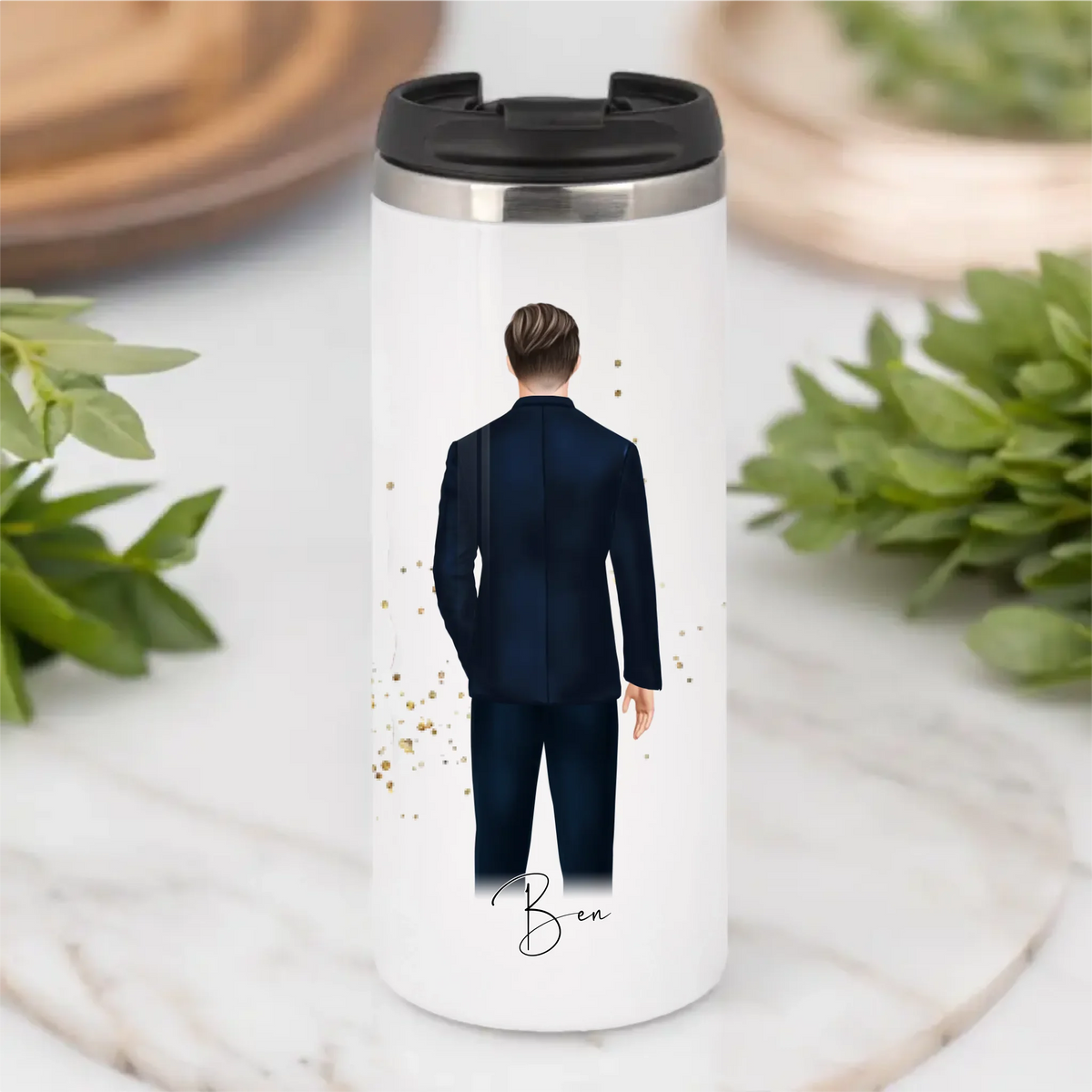 Mann mit Anzug Tasse / Thermobecher