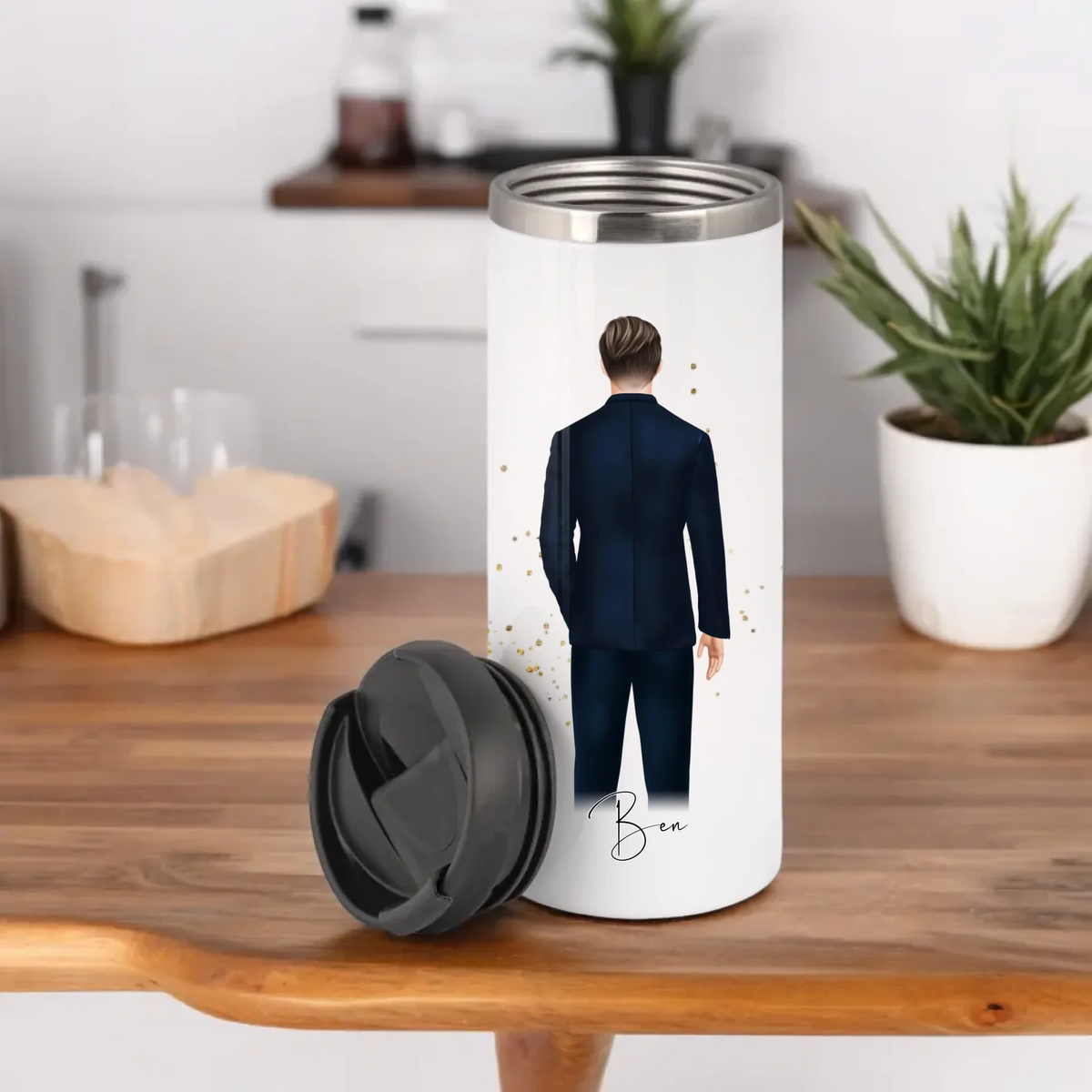 Mann mit Anzug Tasse / Thermobecher