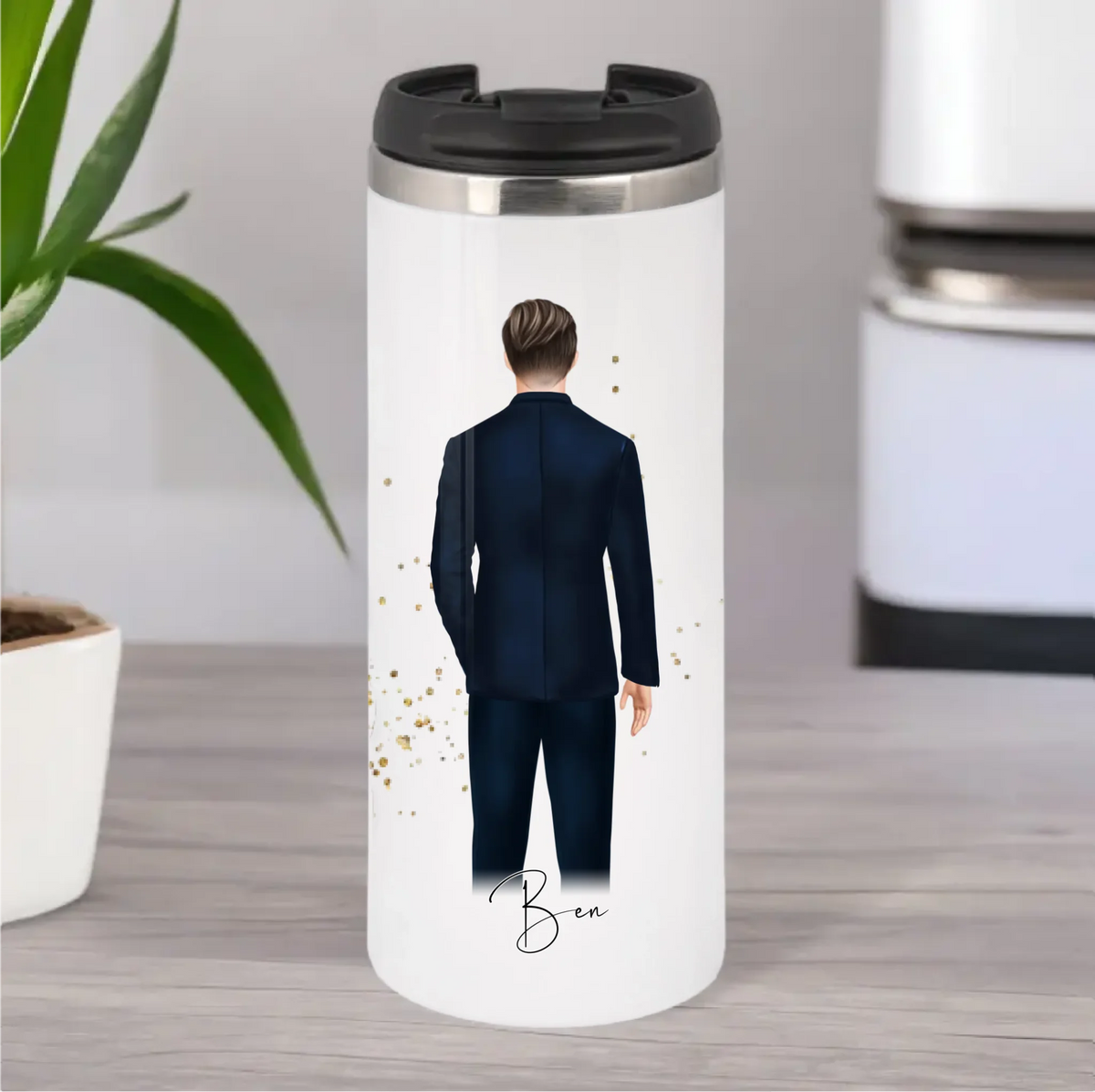 Mann mit Anzug Tasse / Thermobecher