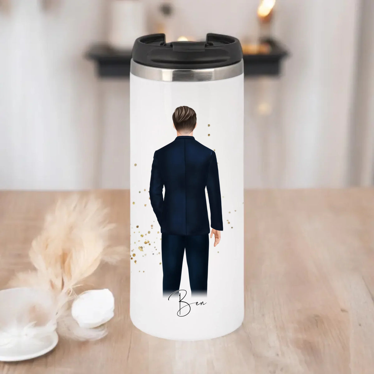 Mann mit Anzug Tasse / Thermobecher