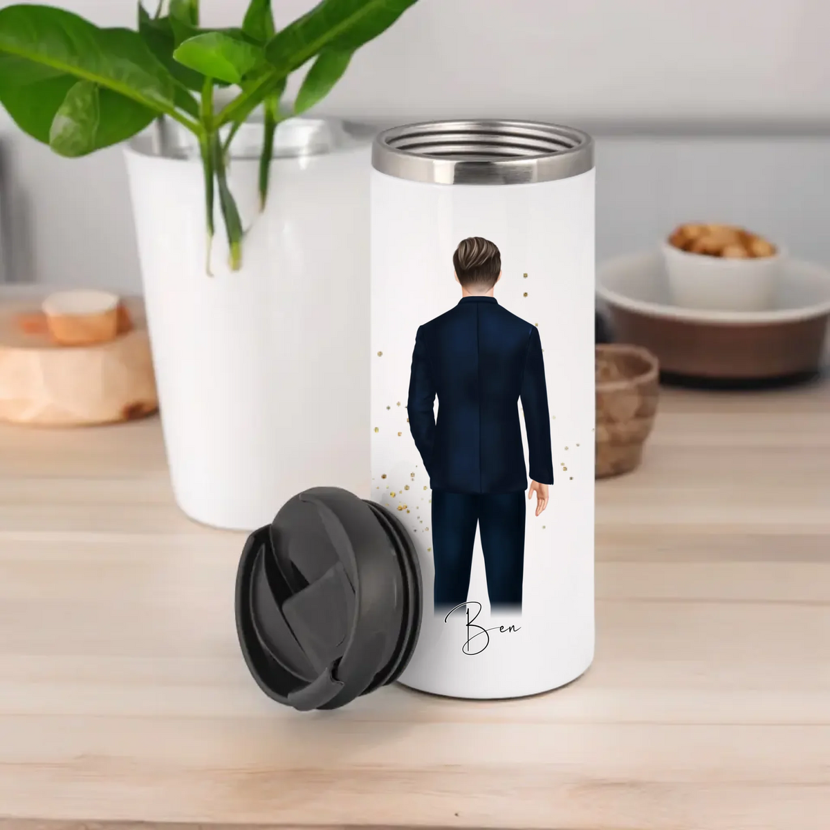 Mann mit Anzug Tasse / Thermobecher