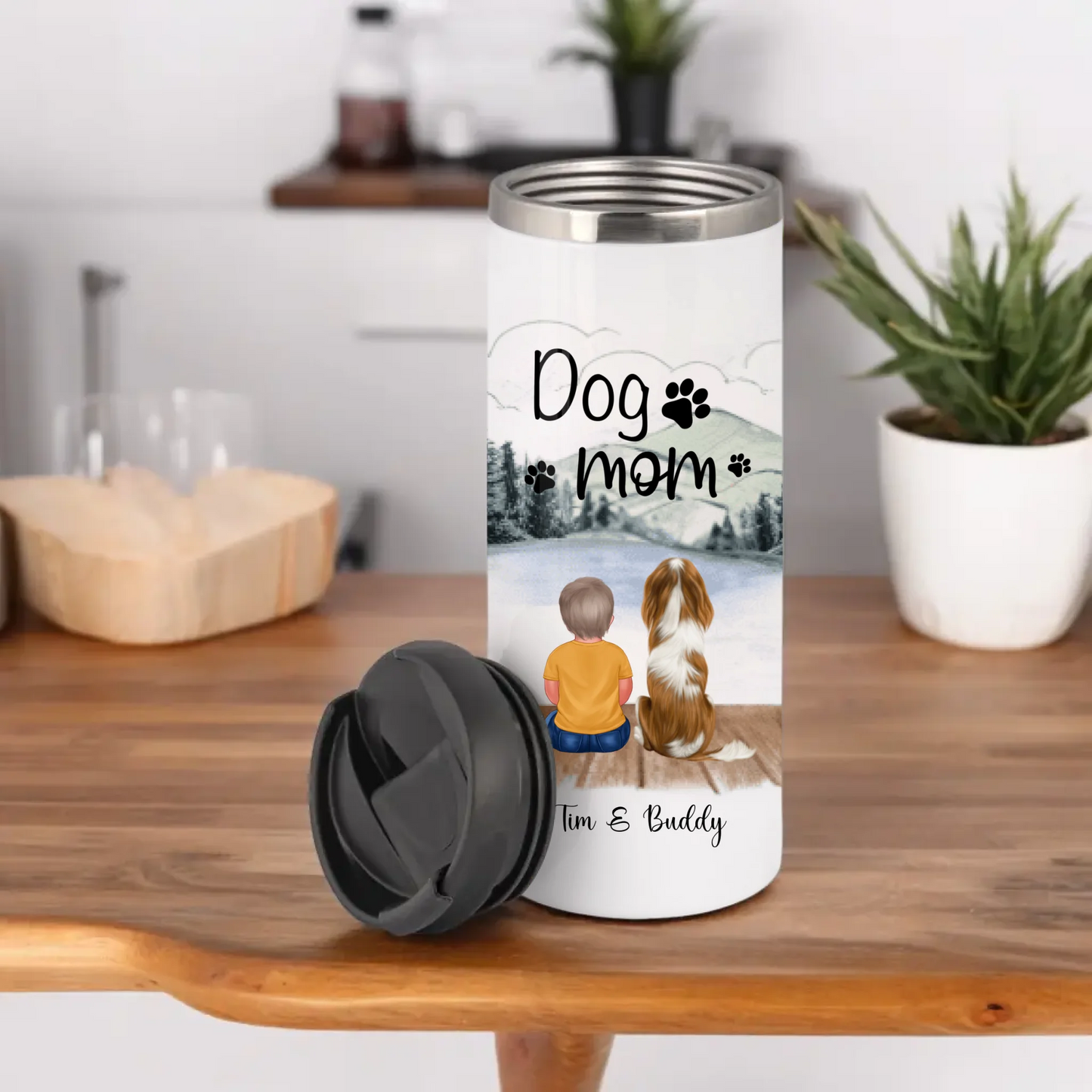 Baby/Kind mit Haustier Tasse / Thermobecher