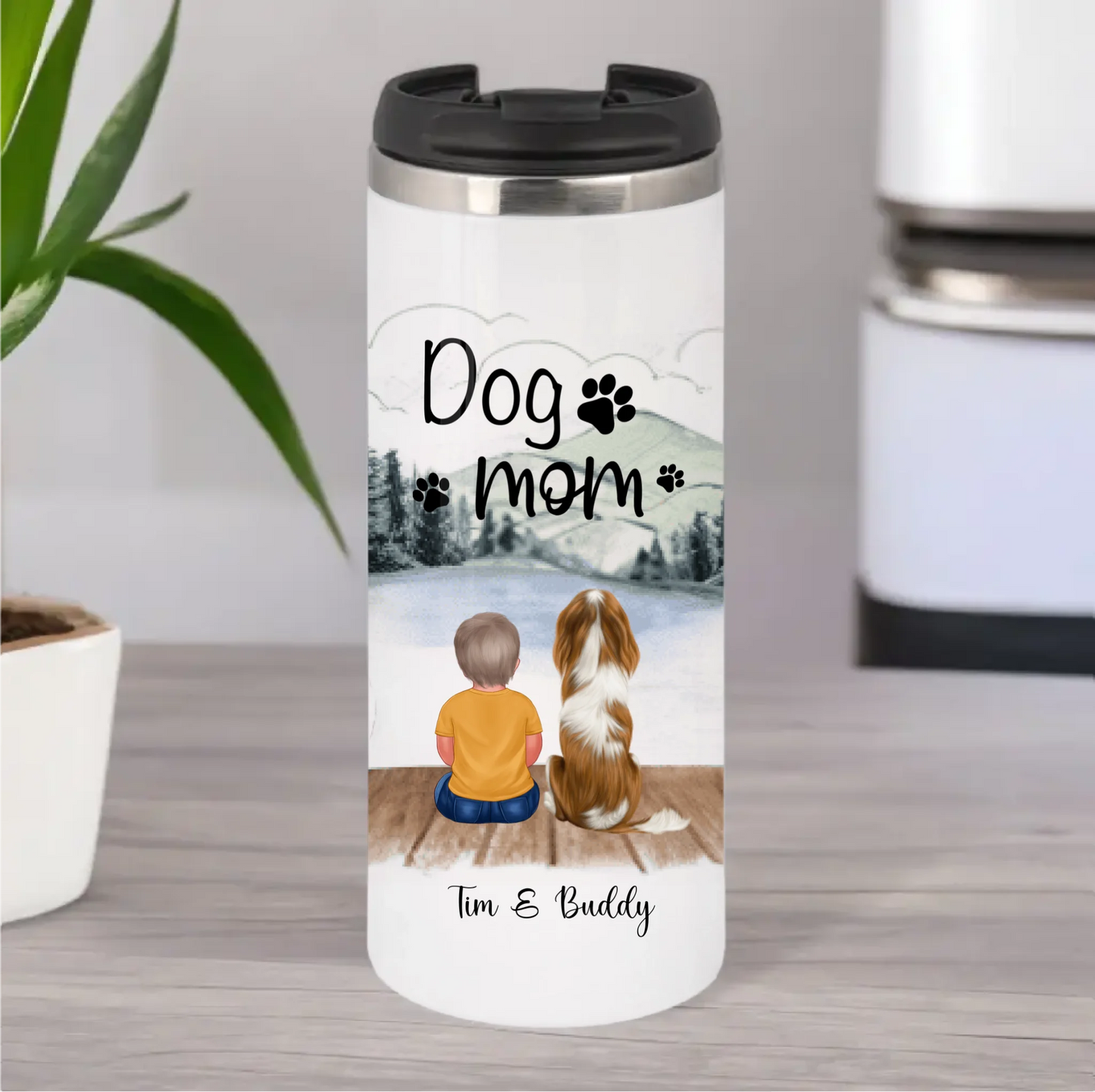 Baby/Kind mit Haustier Tasse / Thermobecher