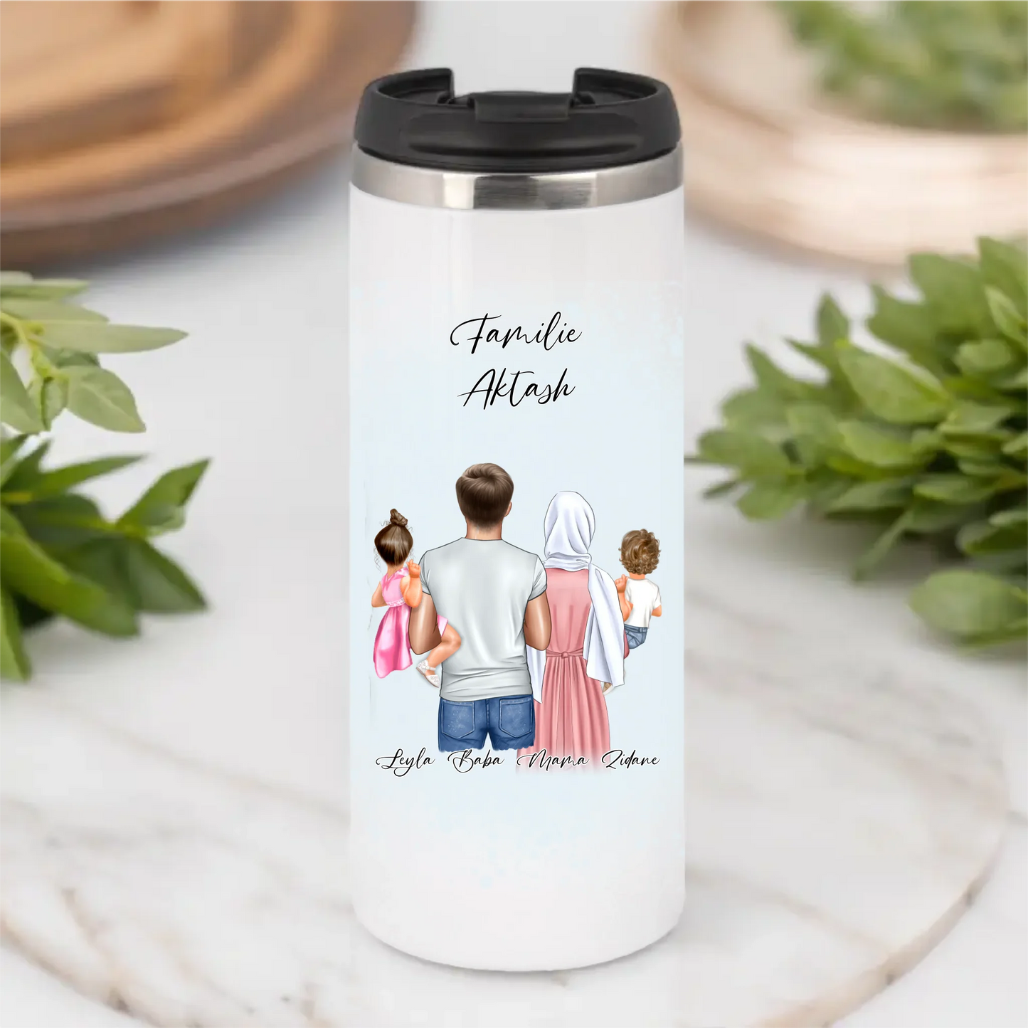 Familie mit 1-2 Kindern Tasse / Thermobecher