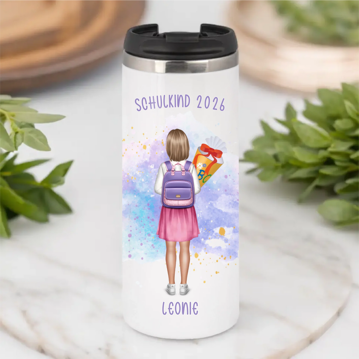 1-2 Kinder (Junge & Mädchen) Schulkind Tasse / Thermobecher