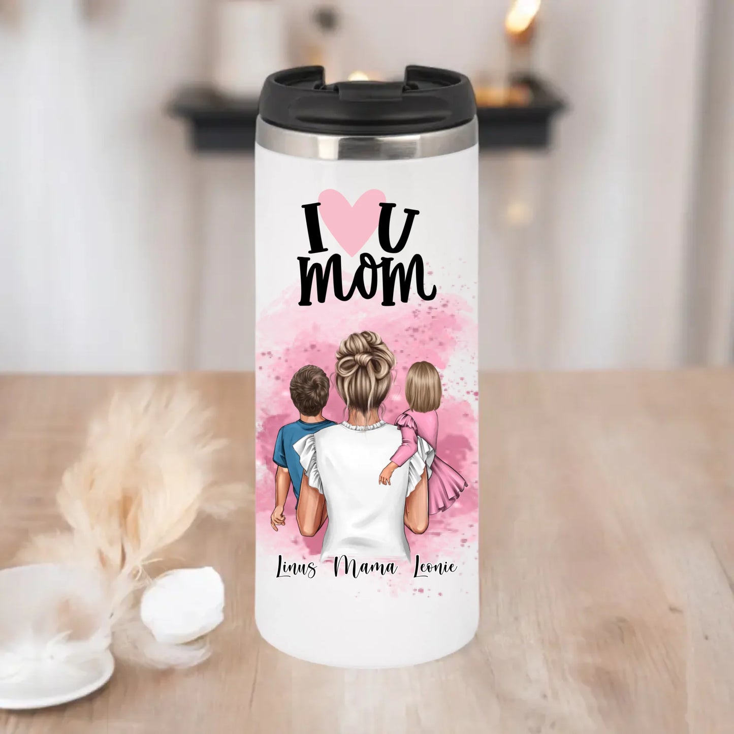 Mama & 1-2 Kinder Tasse / Thermobecher