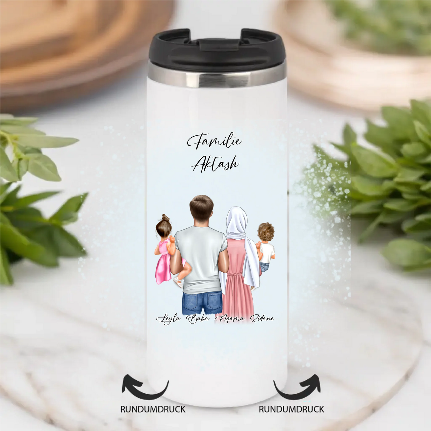 Familie mit 1-2 Kindern Tasse / Thermobecher