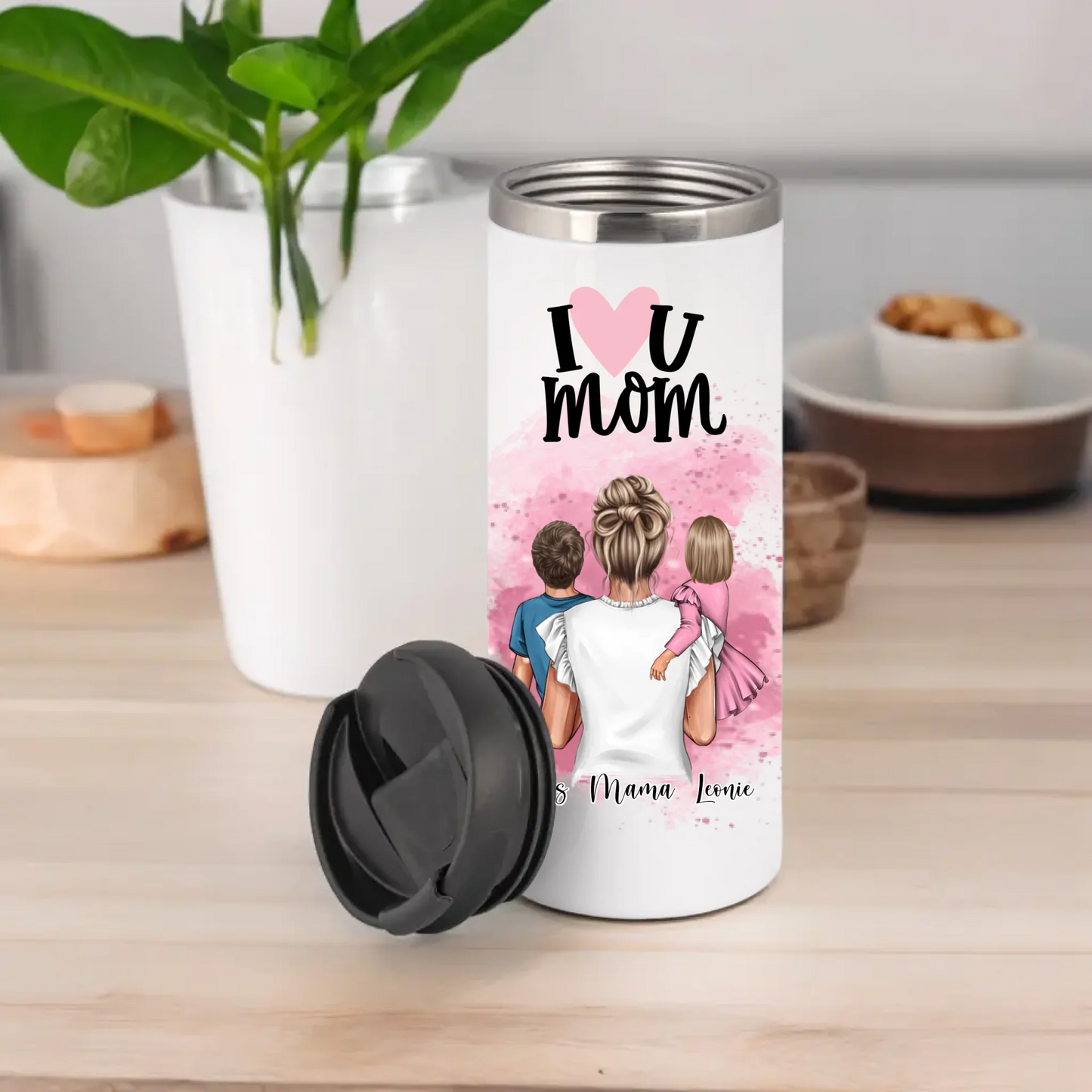 Mama & 1-2 Kinder Tasse / Thermobecher