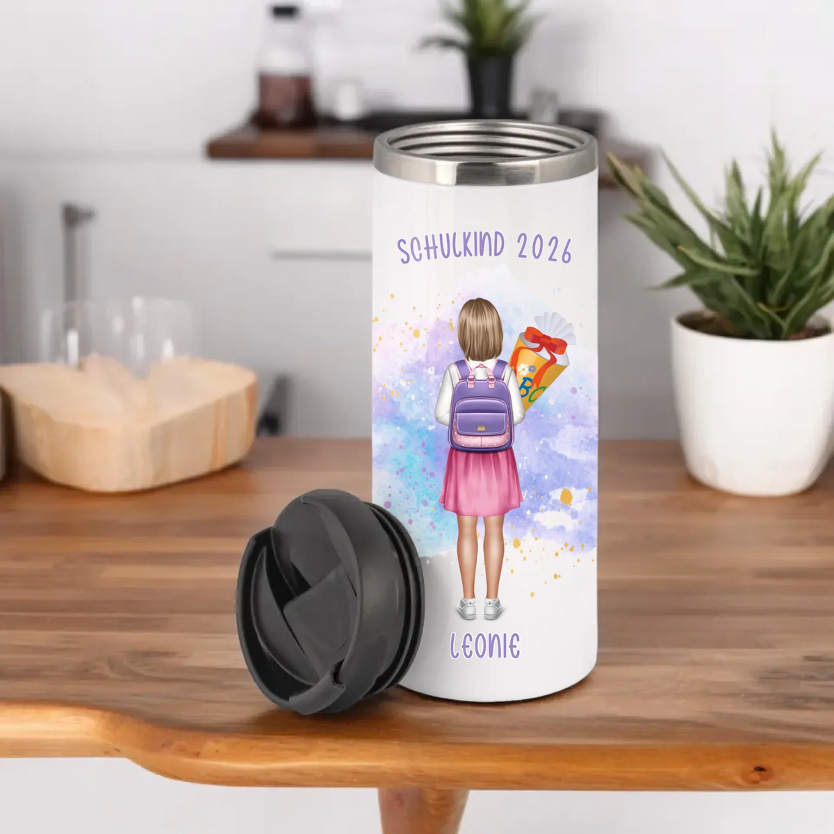 1-2 Kinder (Junge & Mädchen) Schulkind Tasse / Thermobecher