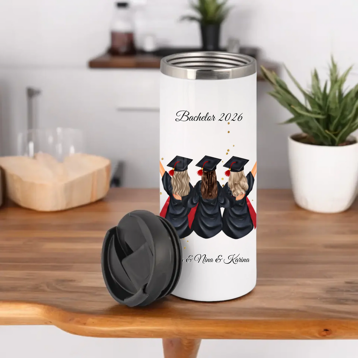 3 Freundinnen Abschluss Tasse / Thermobecher