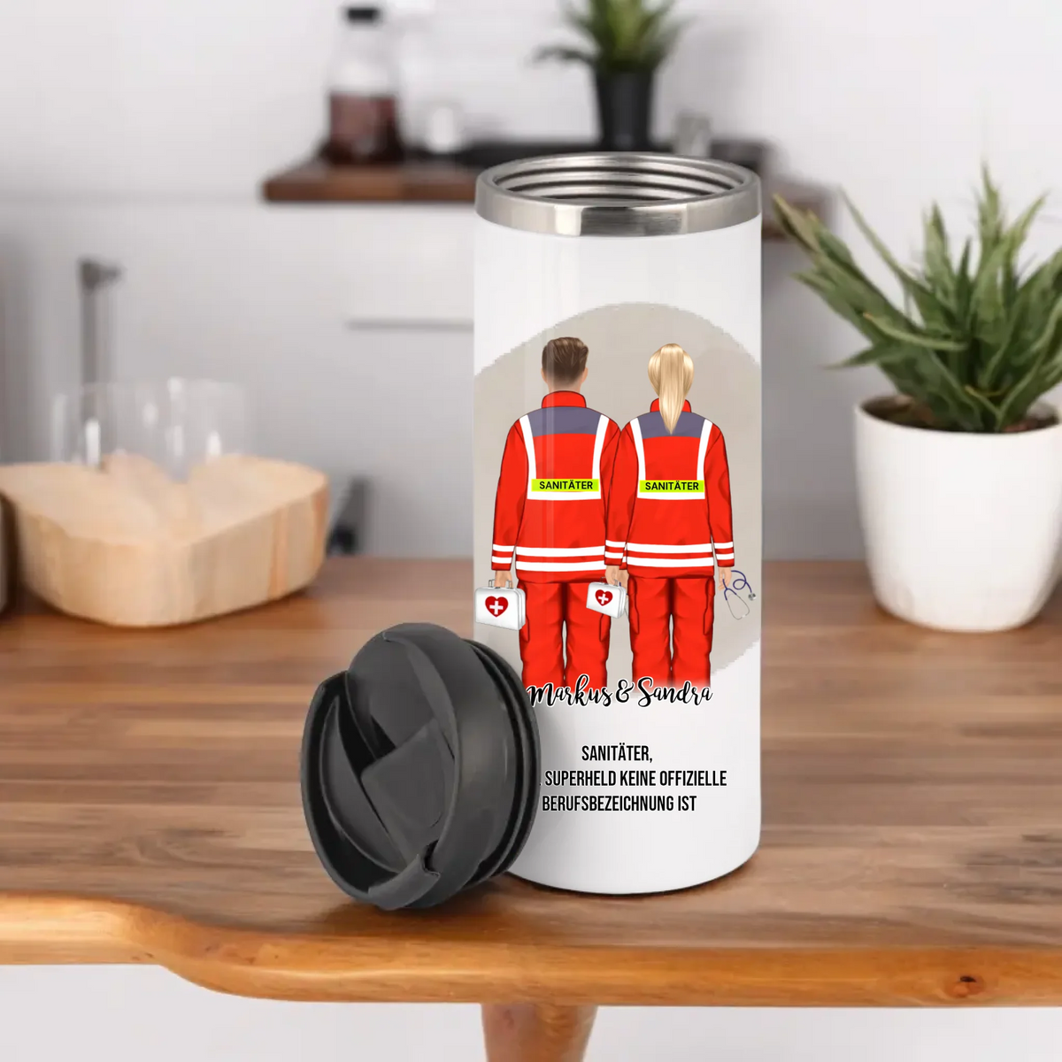1-2 Sanitäter Tasse / Thermobecher
