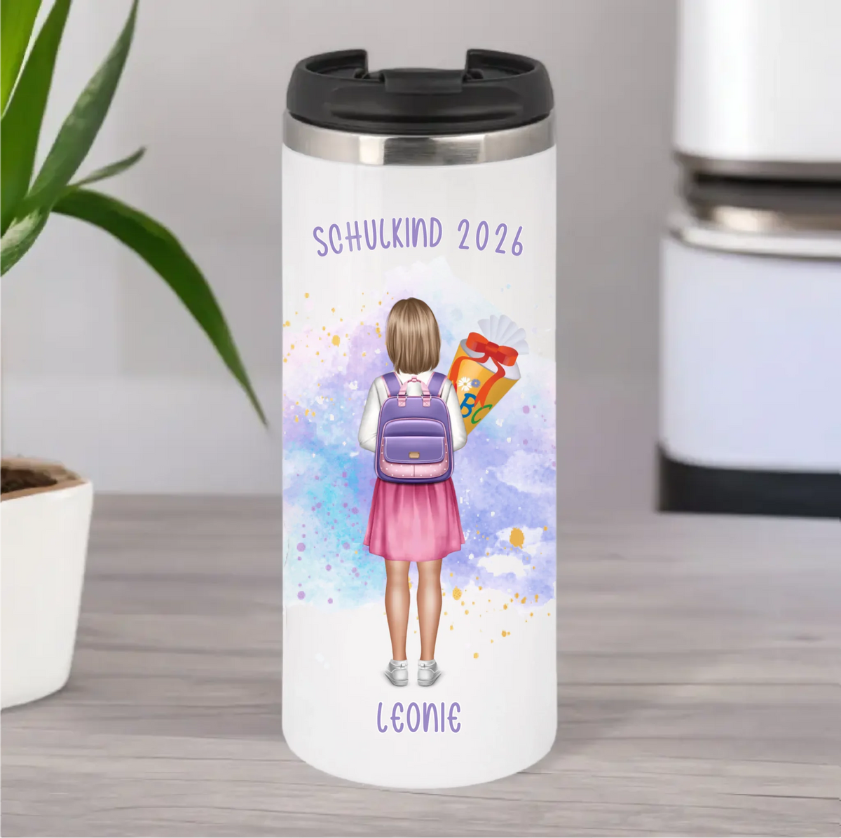 1-2 Kinder (Junge & Mädchen) Schulkind Tasse / Thermobecher
