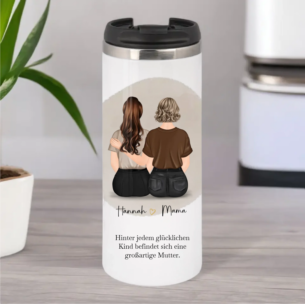 Mutter & 1-2 Töchter Tasse / Thermobecher