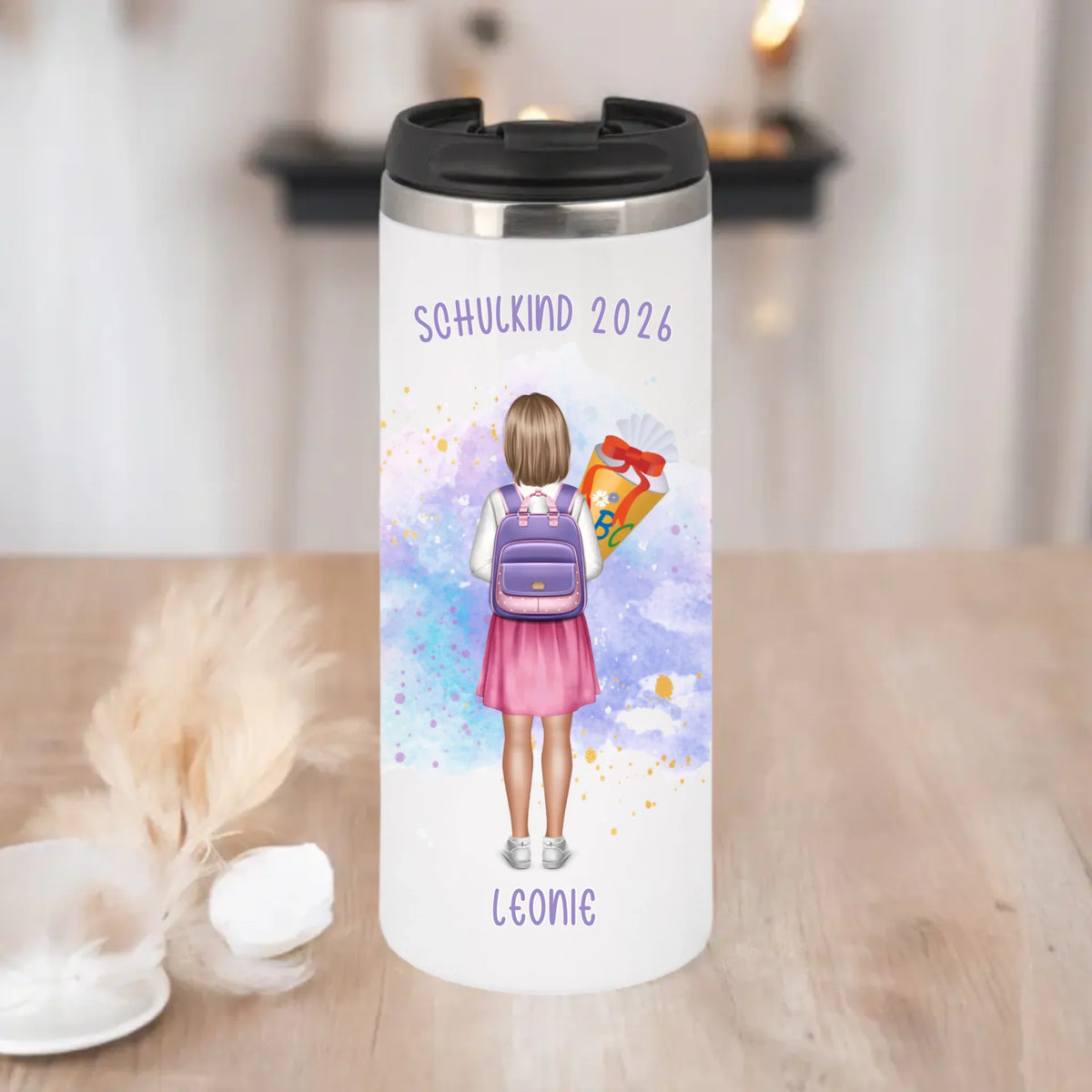 1-2 Kinder (Junge & Mädchen) Schulkind Tasse / Thermobecher