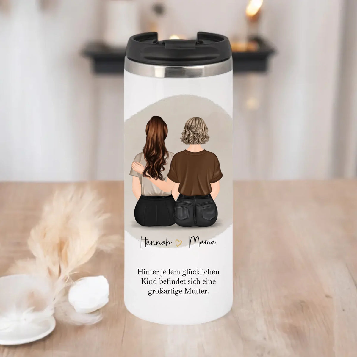 Mutter & 1-2 Töchter Tasse / Thermobecher