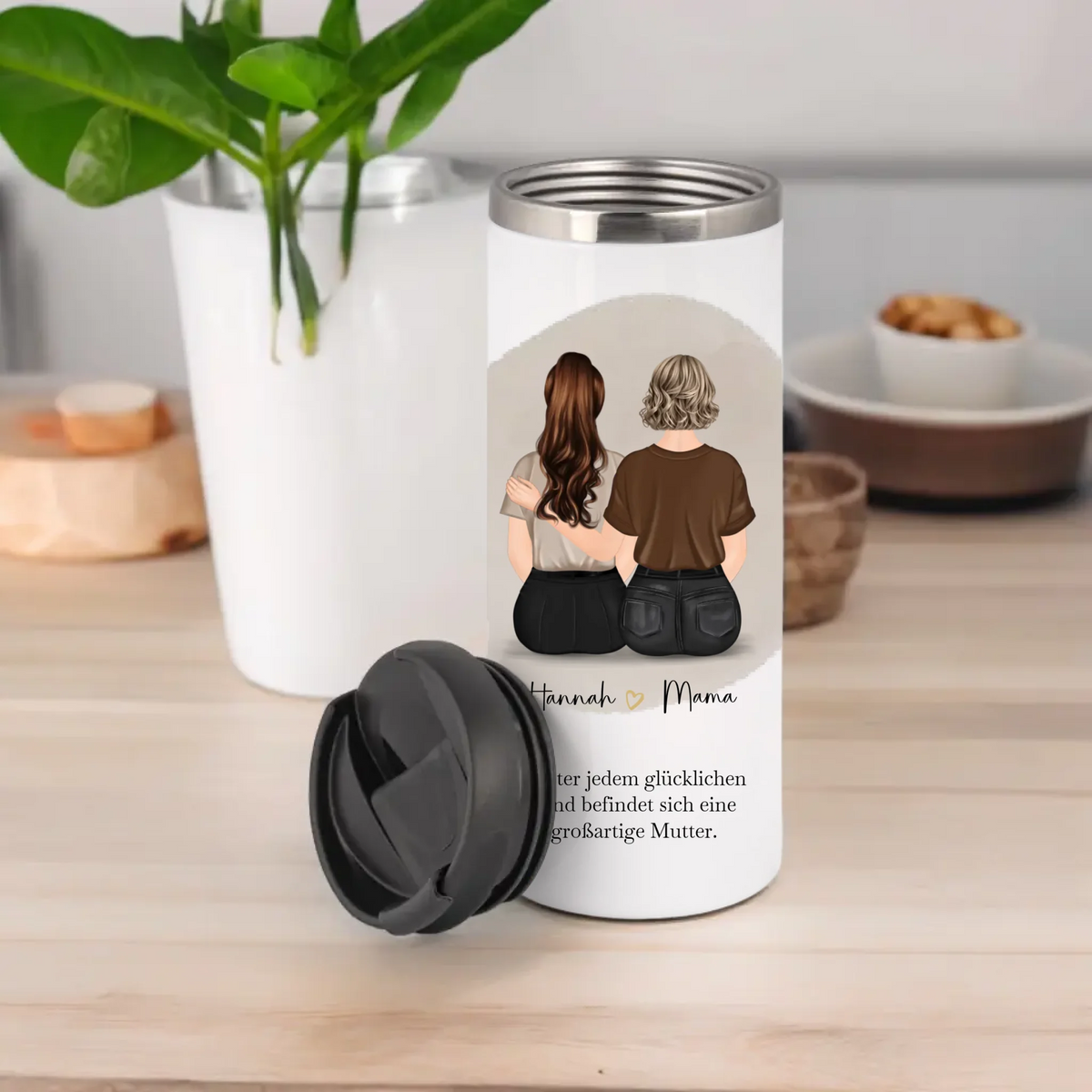 Mutter & 1-2 Töchter Tasse / Thermobecher