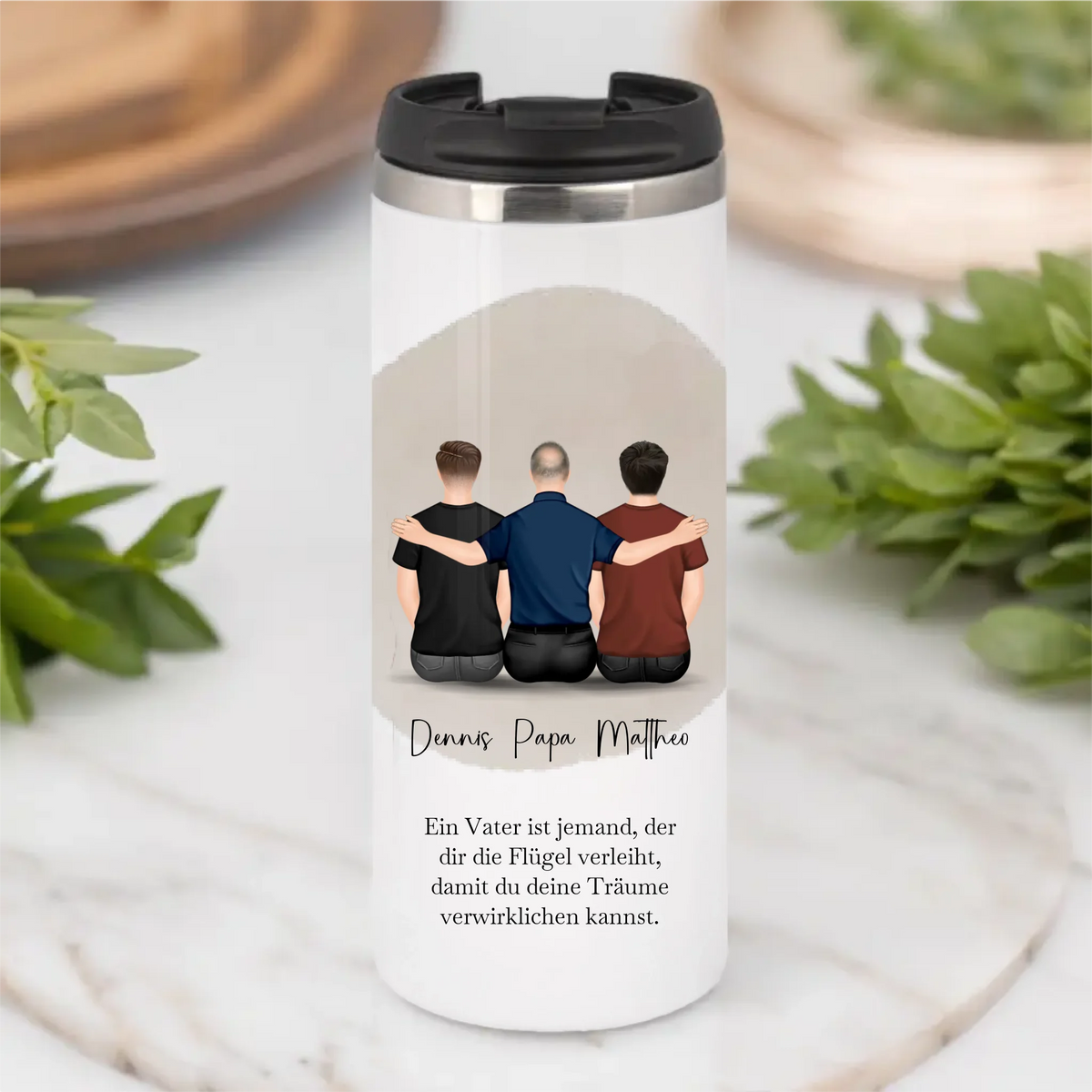 Vater & 1-2 Söhne Tasse / Thermobecher